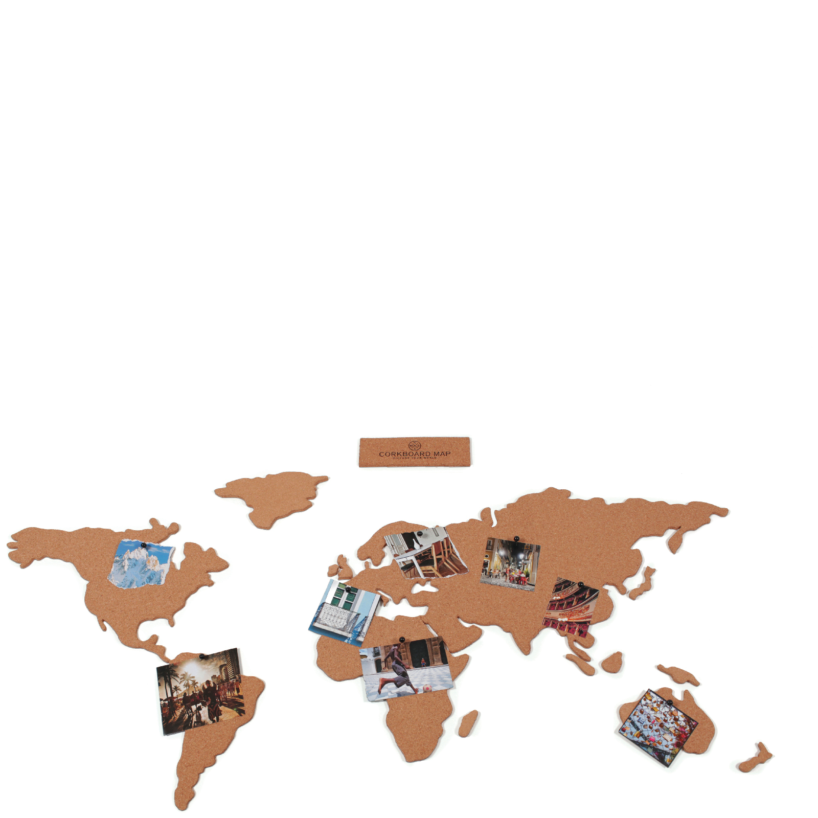 Luckies Cork Board Map-Multi Multi