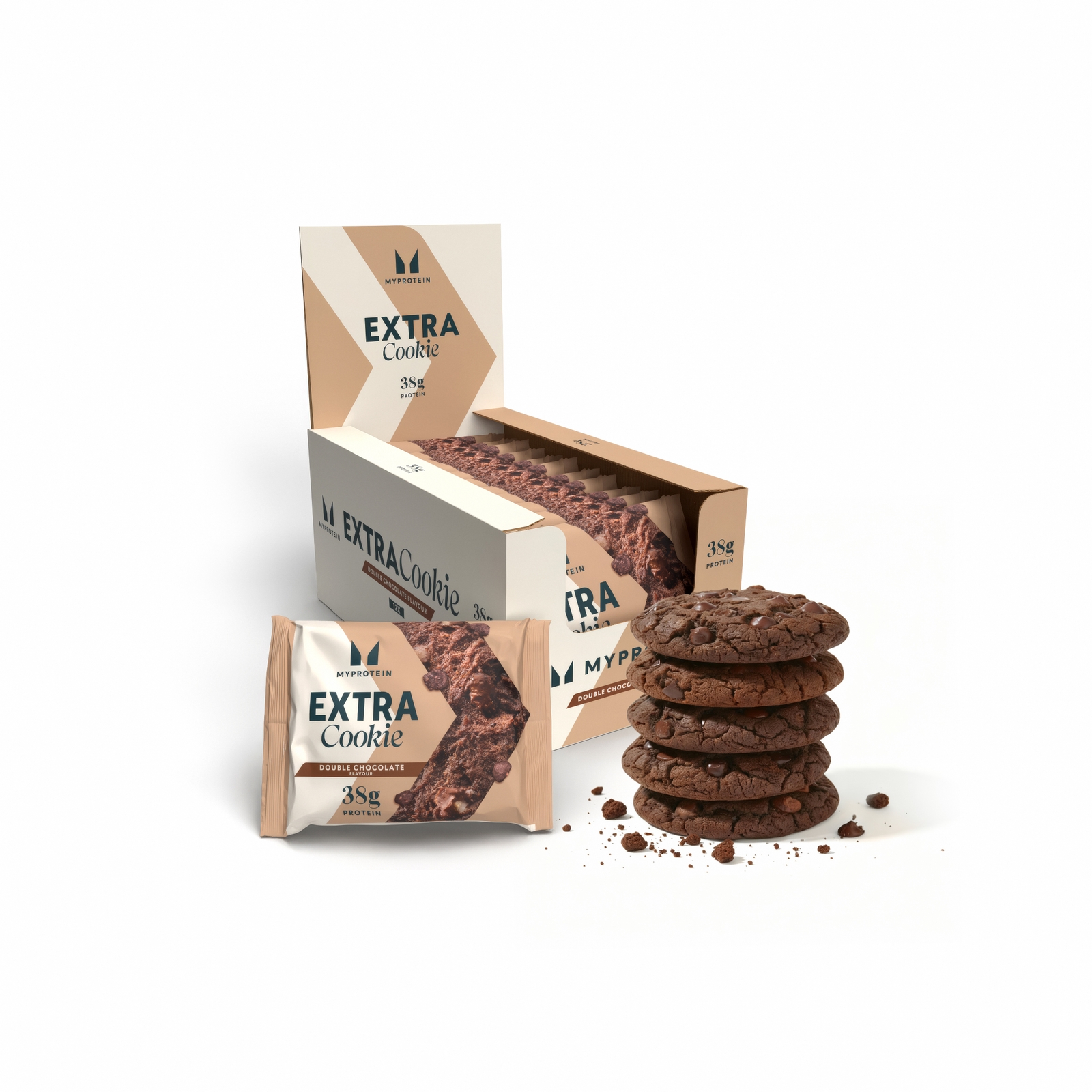 Image of Cookie Extra Proteico - 12 x 75g - Gocce di Doppio cioccolato