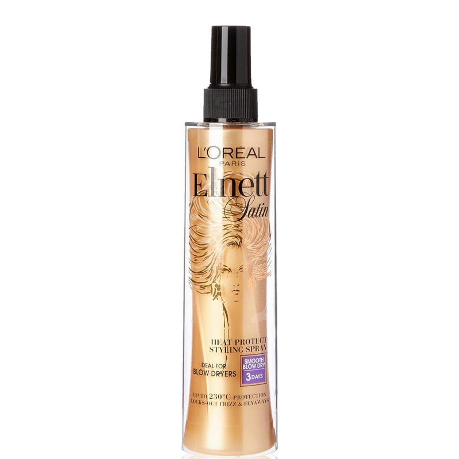 L'Oréal Paris Elnett Satin Heat Protect Spray - Smooth Blow Dry 170ml