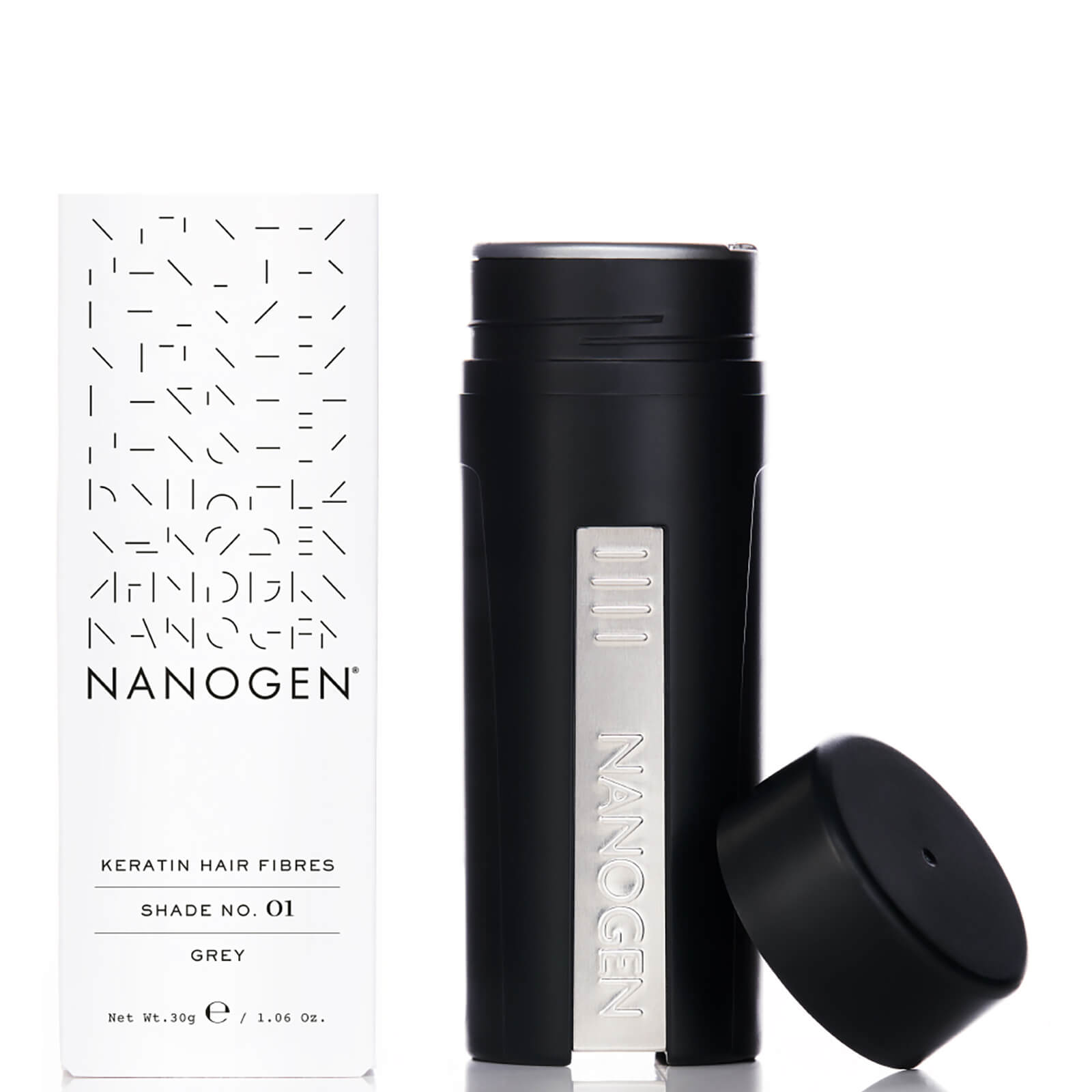 Nanogen Hair Thickening Fibres Grey 30g