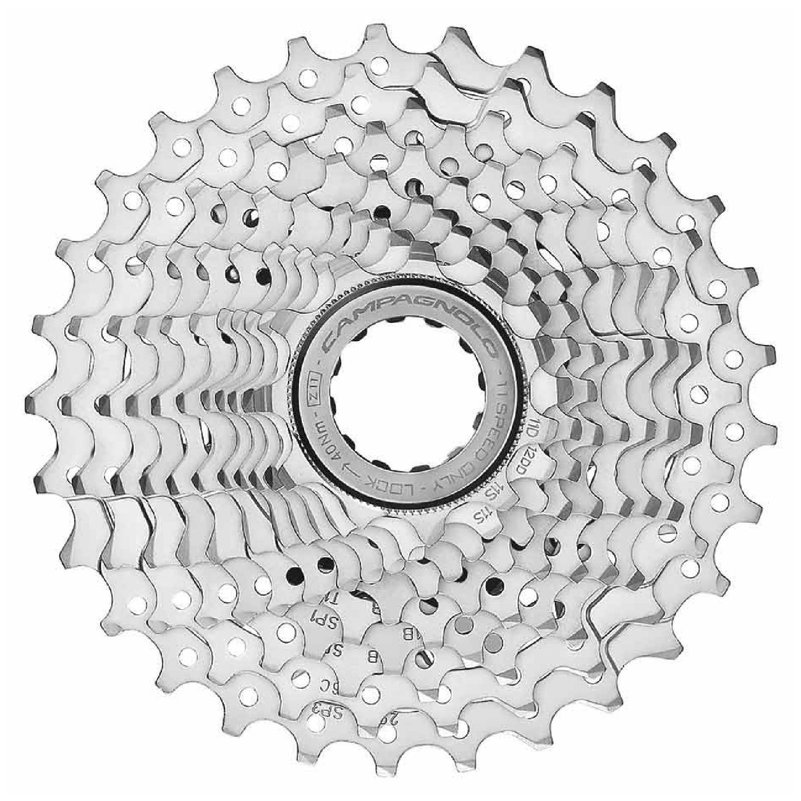 Image of Campagnolo Chorus 11 Speed Road Cassette - Silver - 12-29t, Silver