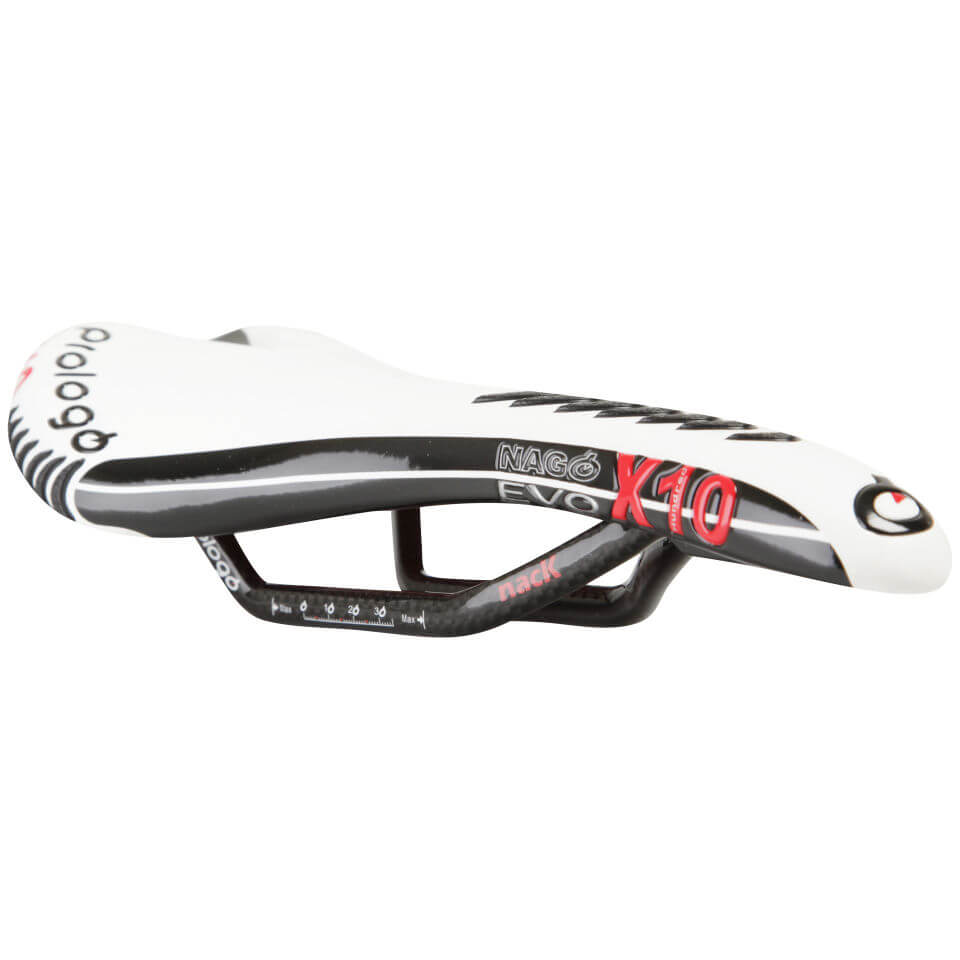 Prologo Nago Evo X10 Slide Control Nack Bicycle Saddle - One Size - White