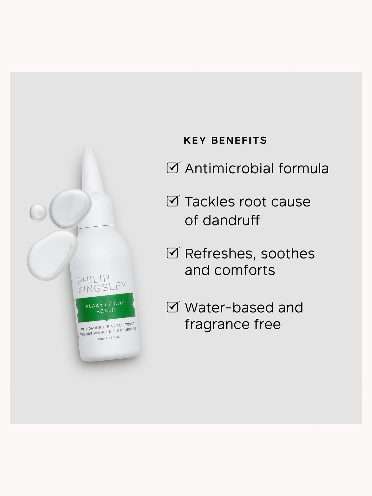 Philip Kingsley Flaky/Itchy Scalp Anti-Dandruff Scalp Toner 75ml 3