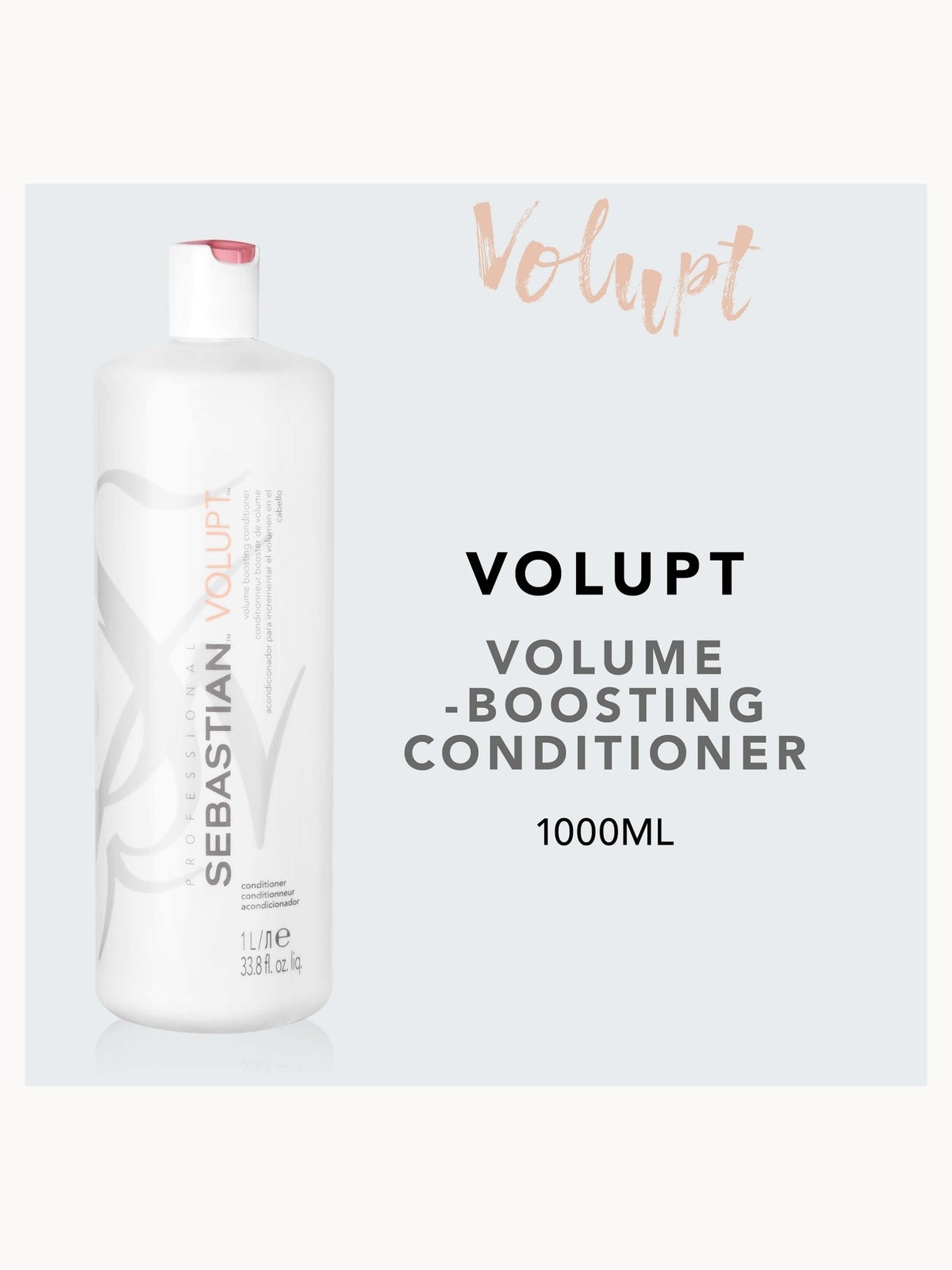 Sebastian Professional Volupt Volumising Conditioner for Hair Volume 1000ml 2