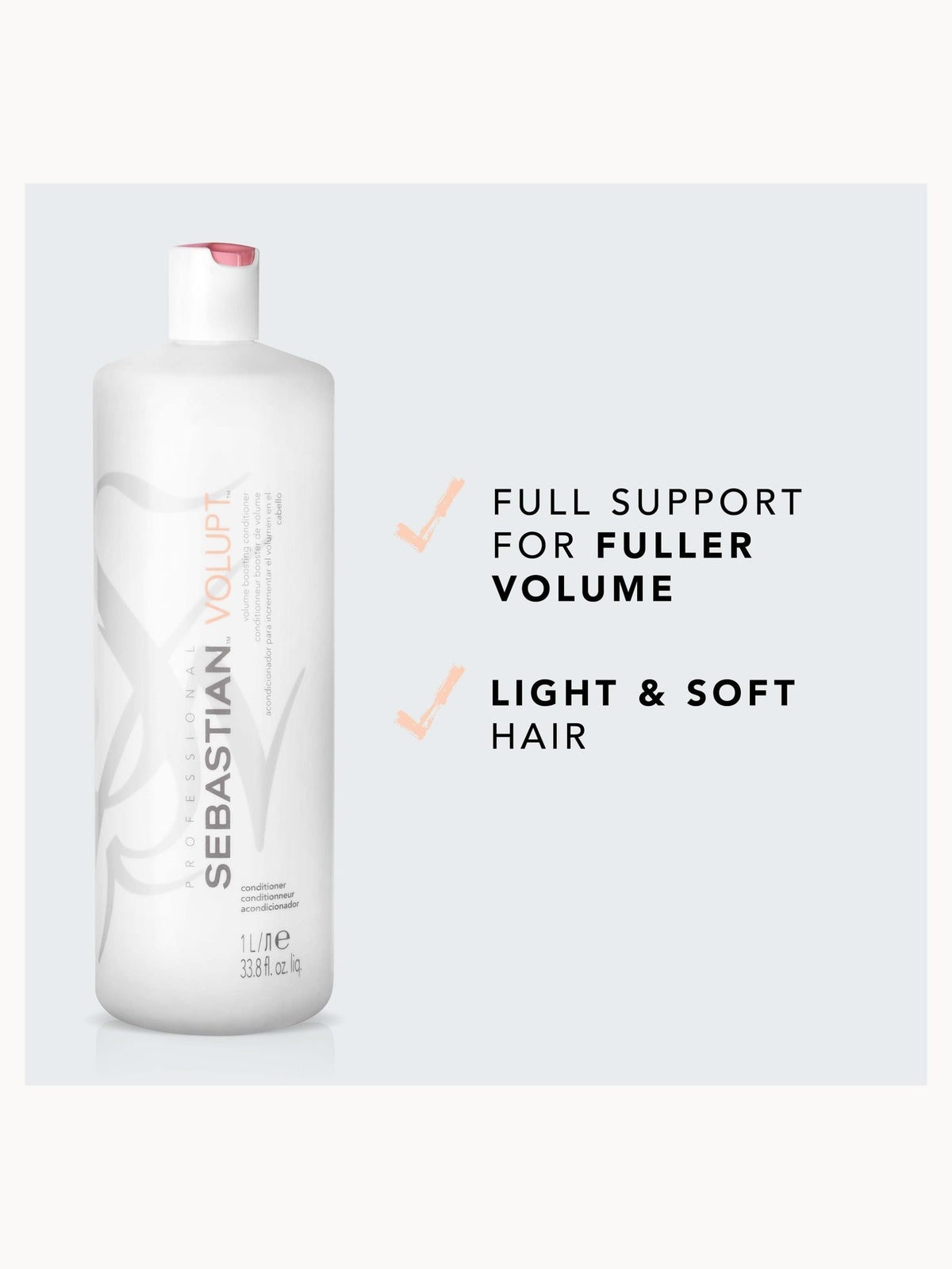 Sebastian Professional Volupt Volumising Conditioner for Hair Volume 1000ml 3