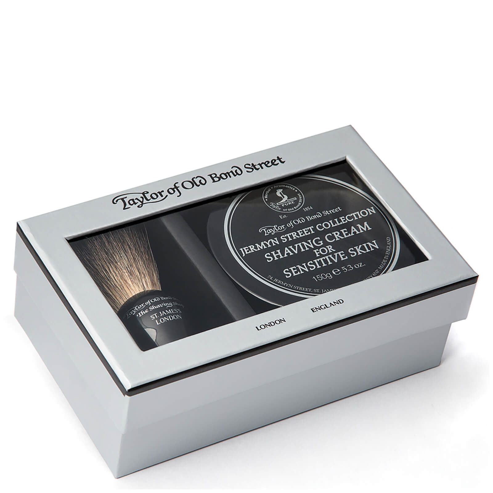 

Taylor of Old Bond Street Jermyn Street Pure Badger Brush and Shaving Cream Bowl Set