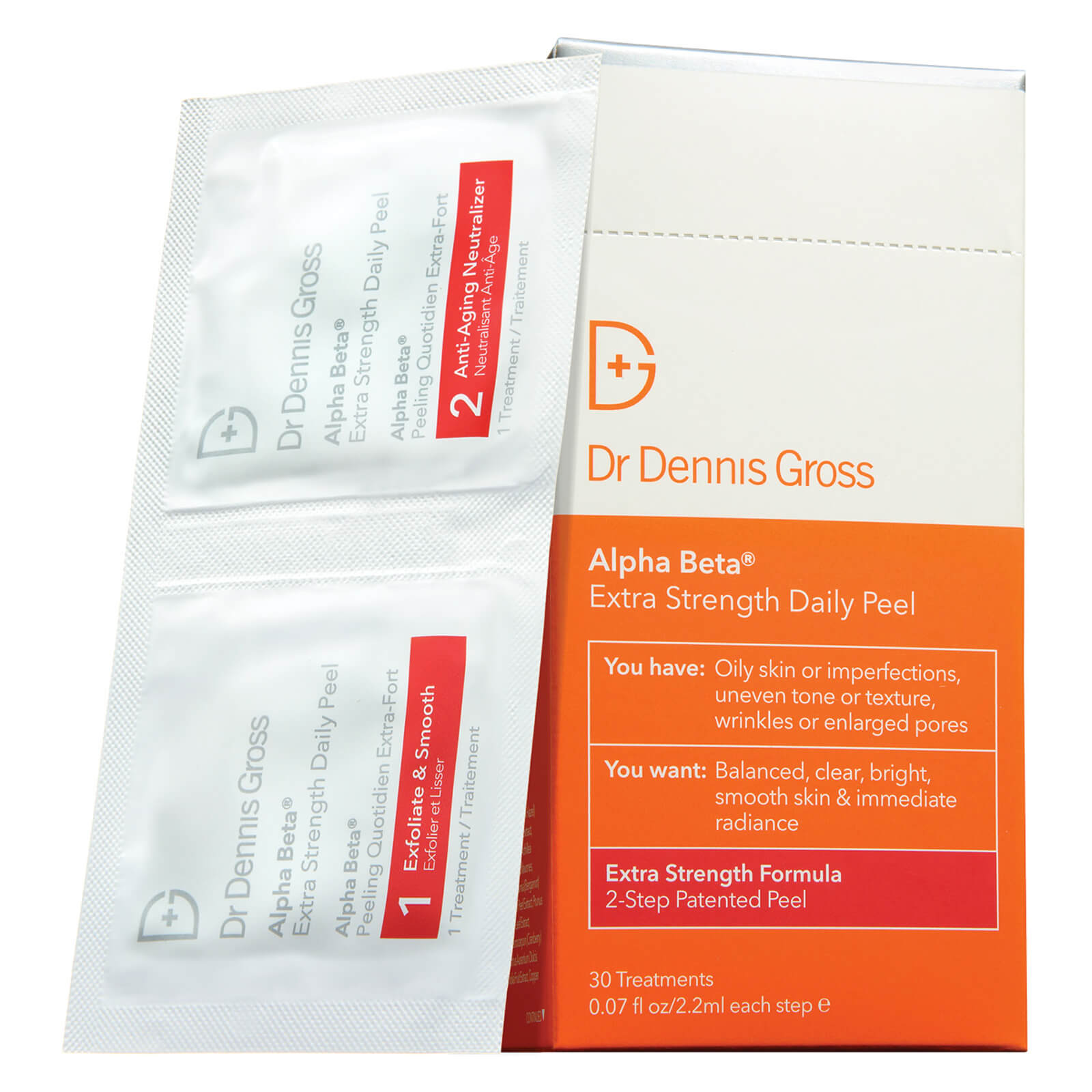 Dr Dennis Gross Skincare Alpha Beta Extra Strength Daily Peel (30 Paket)