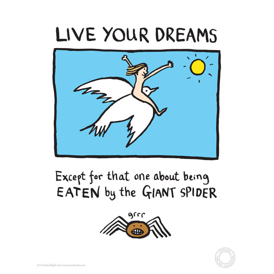 

Impression Édition Limitée Live Your Dreams - Edward Monkton