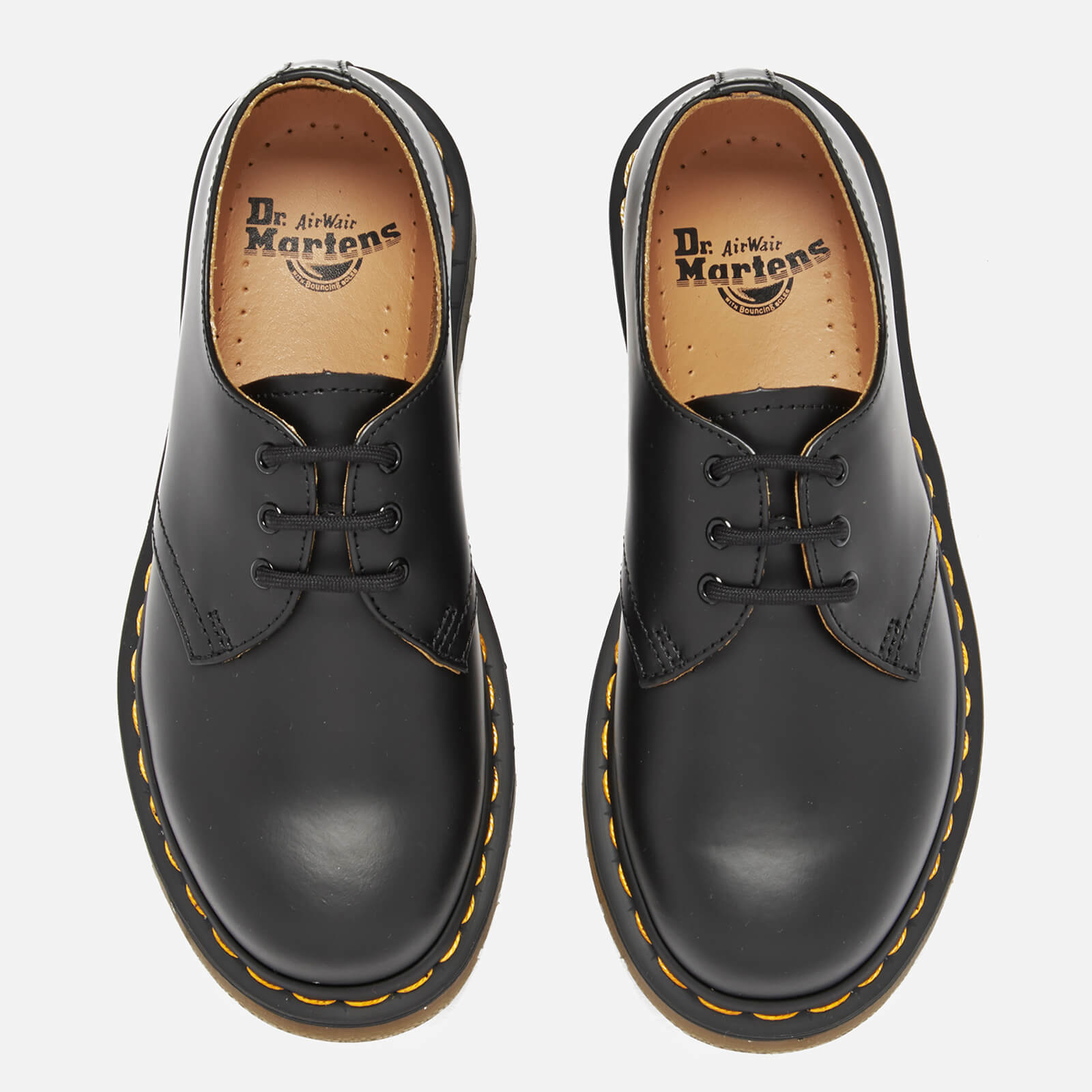 Dr. Martens Black 1461 Smooth Leather 3 Eye Shoes Uk Size 11