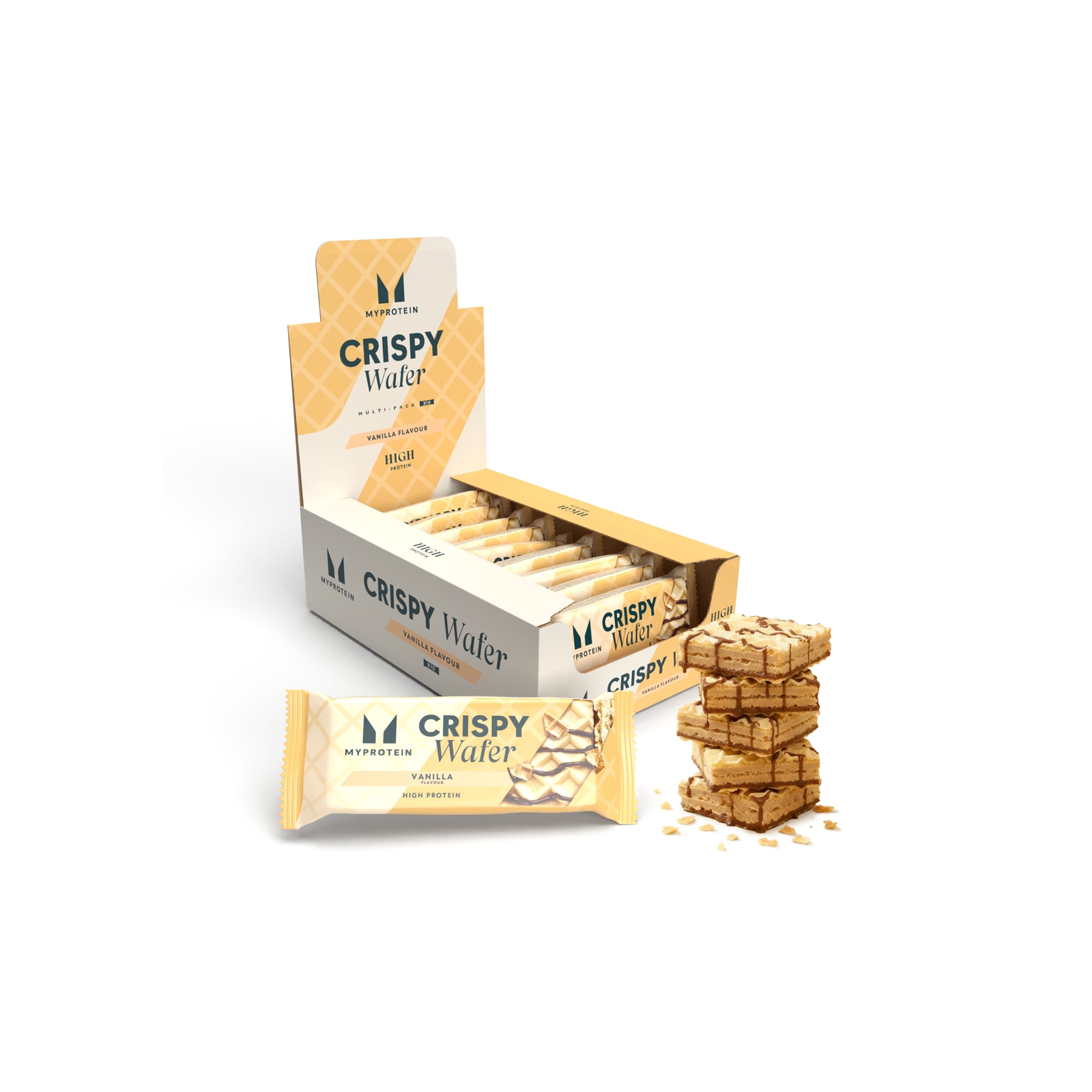 Myprotein UK MyProtein Crispy Protein Wafer - 10Bars - Vanilla