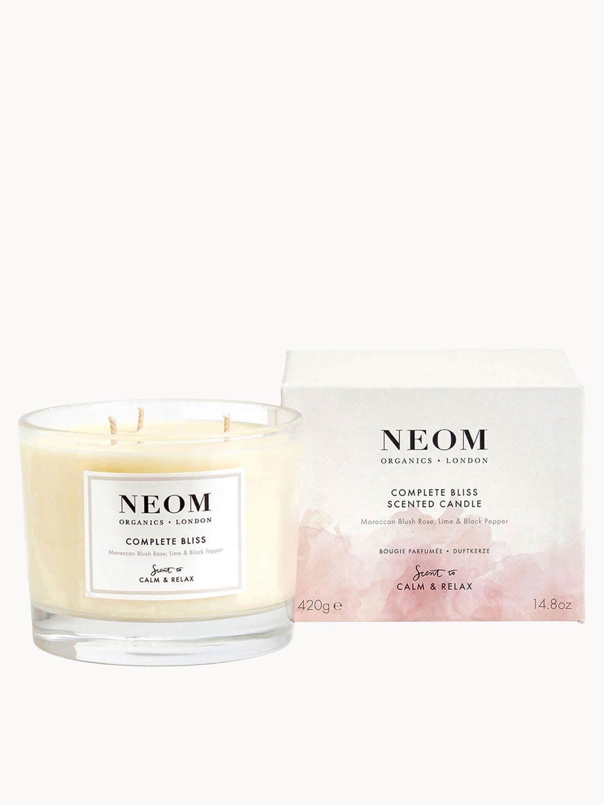 NEOM Wellbeing Complete Bliss Luxury Scented Candle