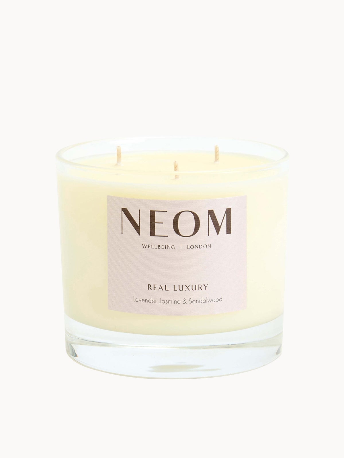 NEOM Wellbeing Real Luxury De-Stress Scented 3 Wick Candle 3