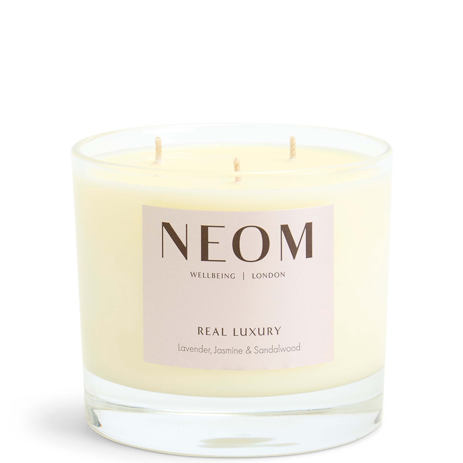 NEOM Wellbeing Real Luxury De-Stress Scented 3 Wick Candle NEOM Wellbeing Real Luxury De-Stress Scented 3 Wick Candle