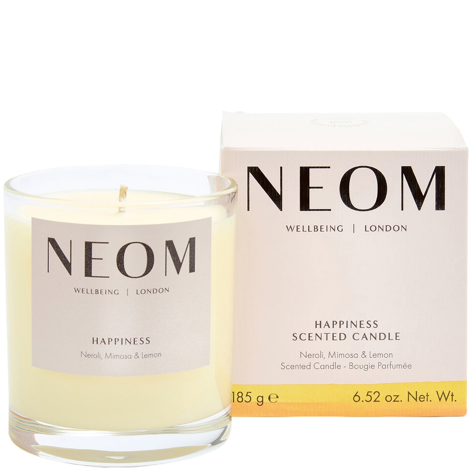 Neom Wellbeing Happiness Mood Boosting 1 Wick Scented Candle | Dermstore