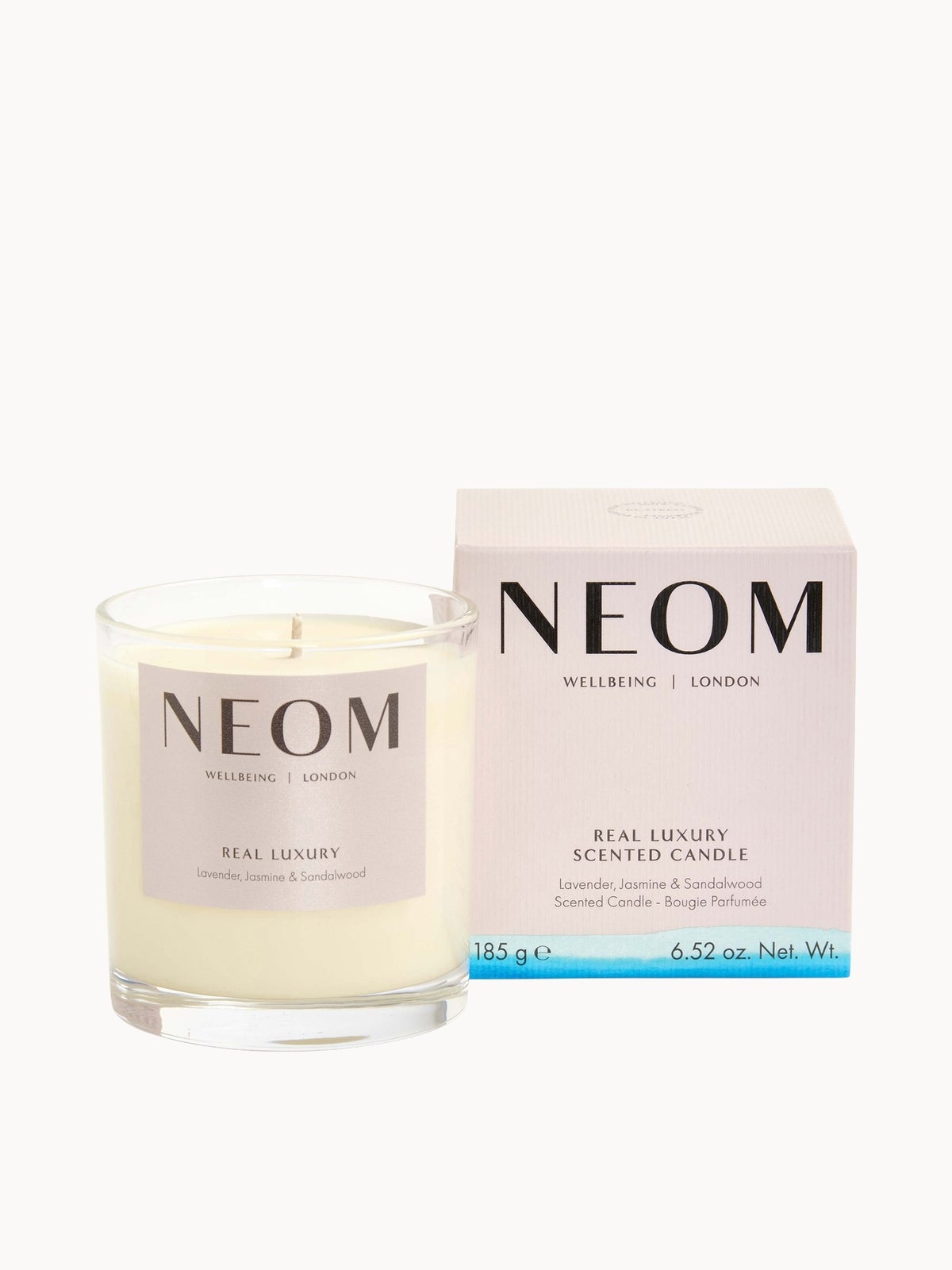NEOM Wellbeing Real Luxury De-Stress Scented 1 Wick Candle