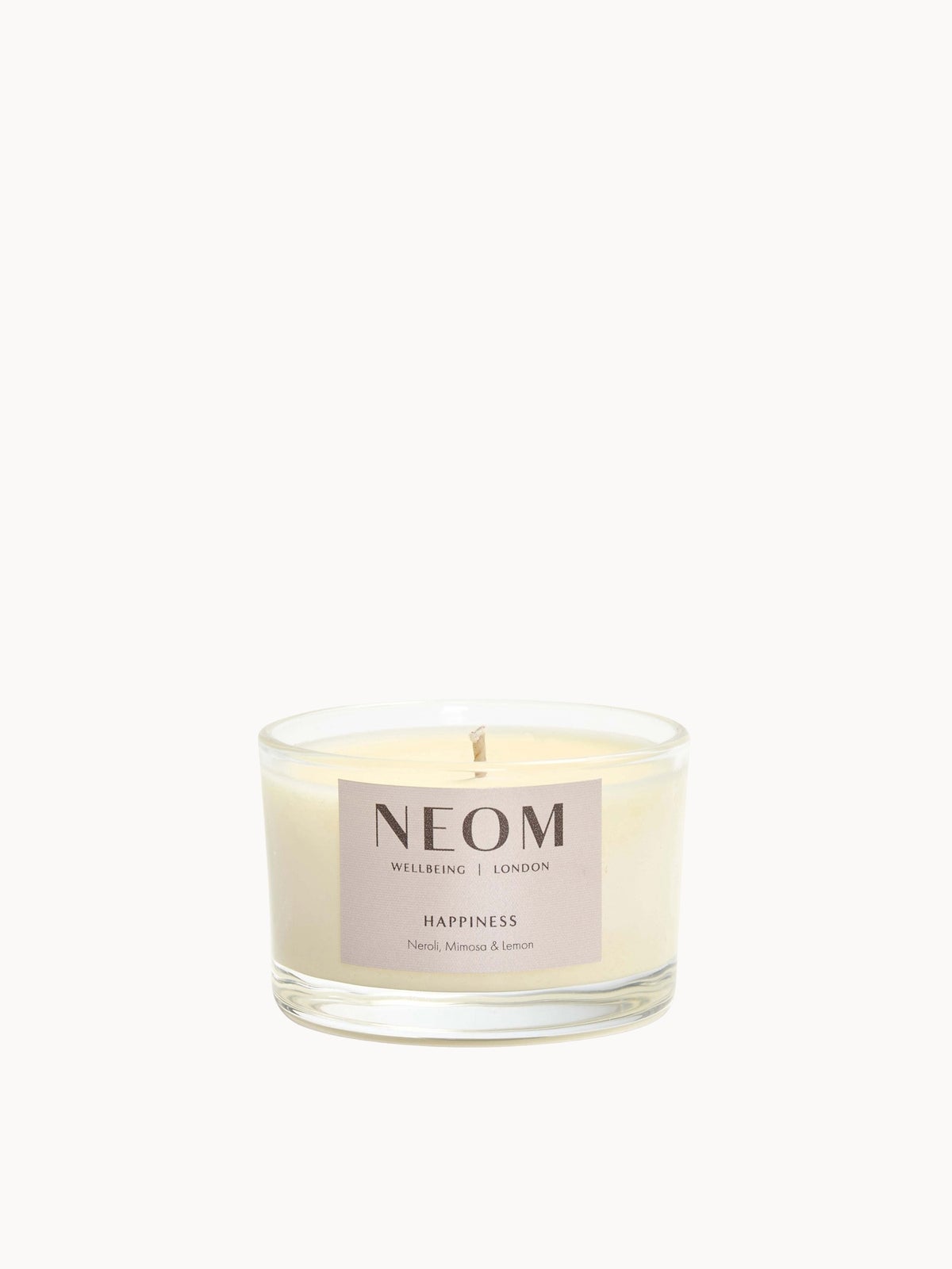 NEOM Wellbeing Happiness Scented Travel Candle 3