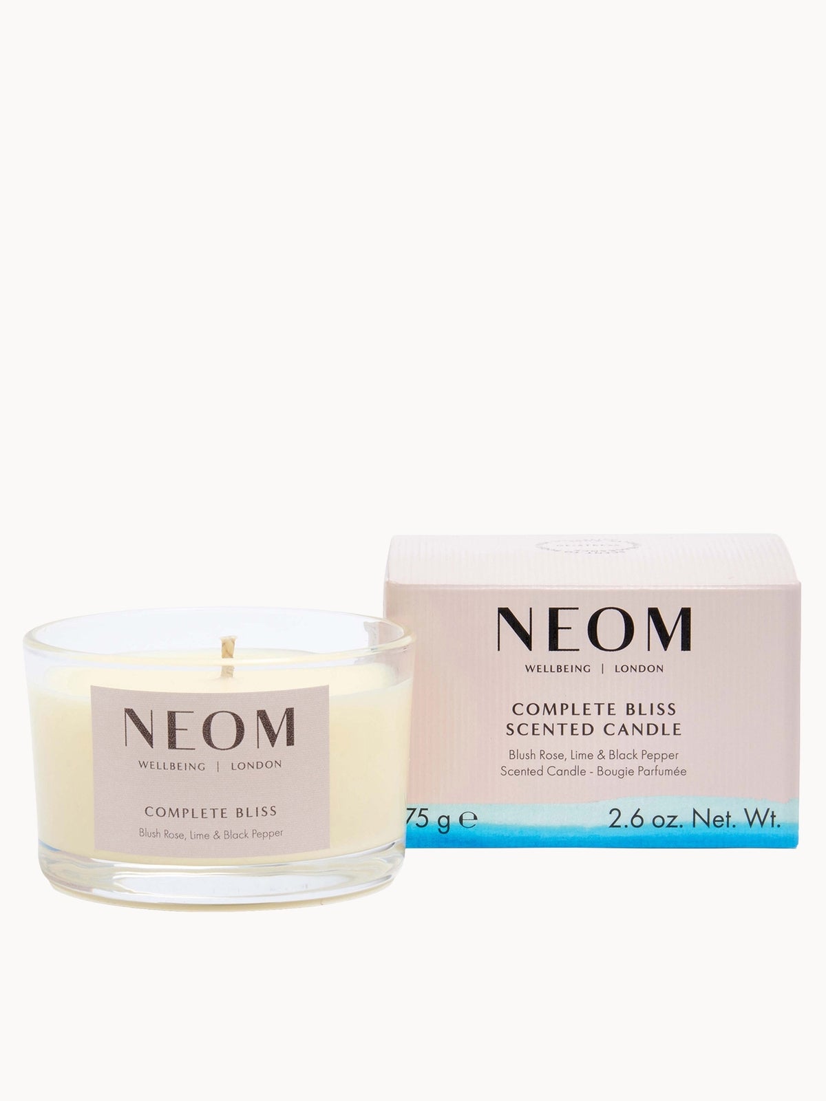 NEOM Wellbeing Complete Bliss Travel Scented Candle