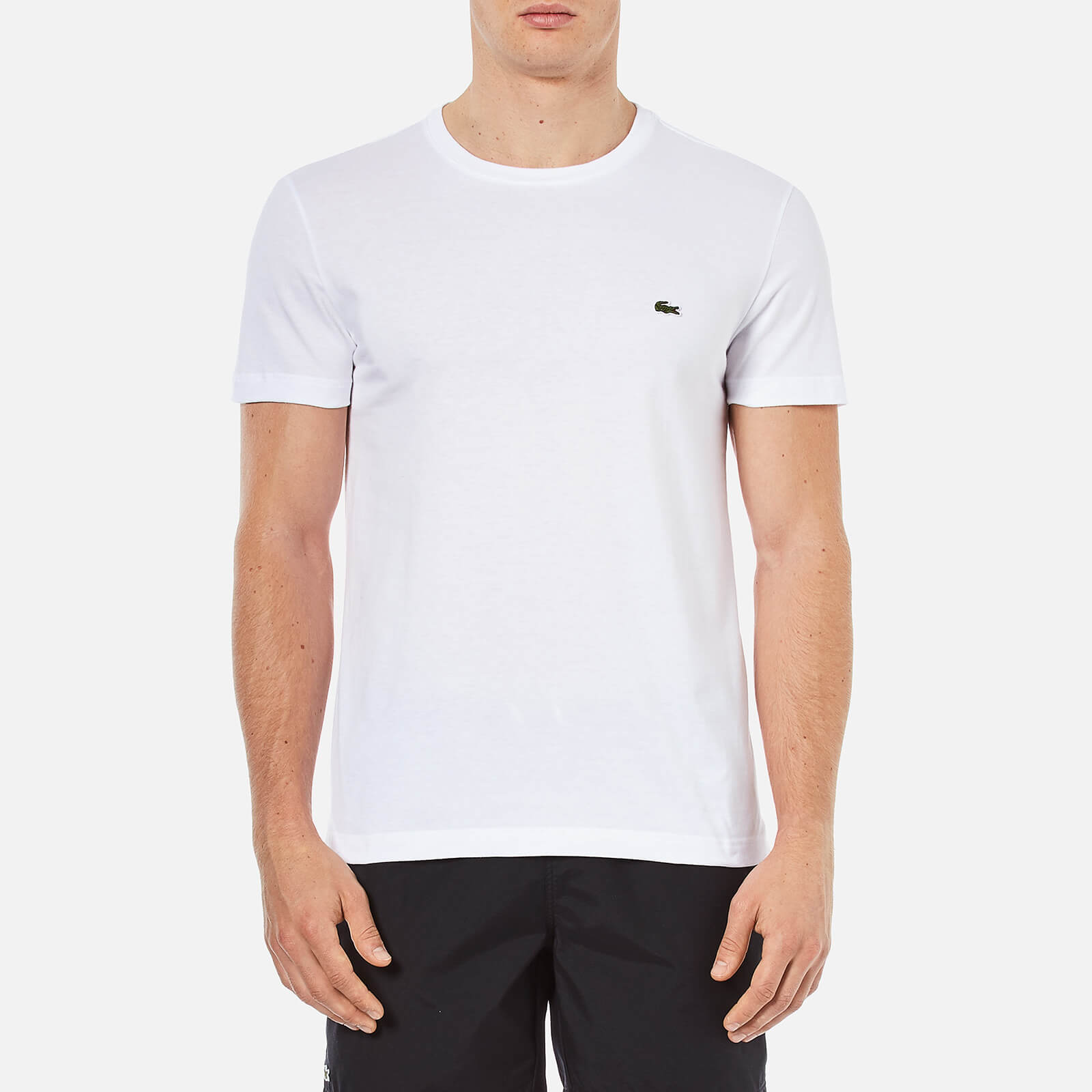 Lacoste Men's Cotton Crewneck T-Shirt - White - 6/XL