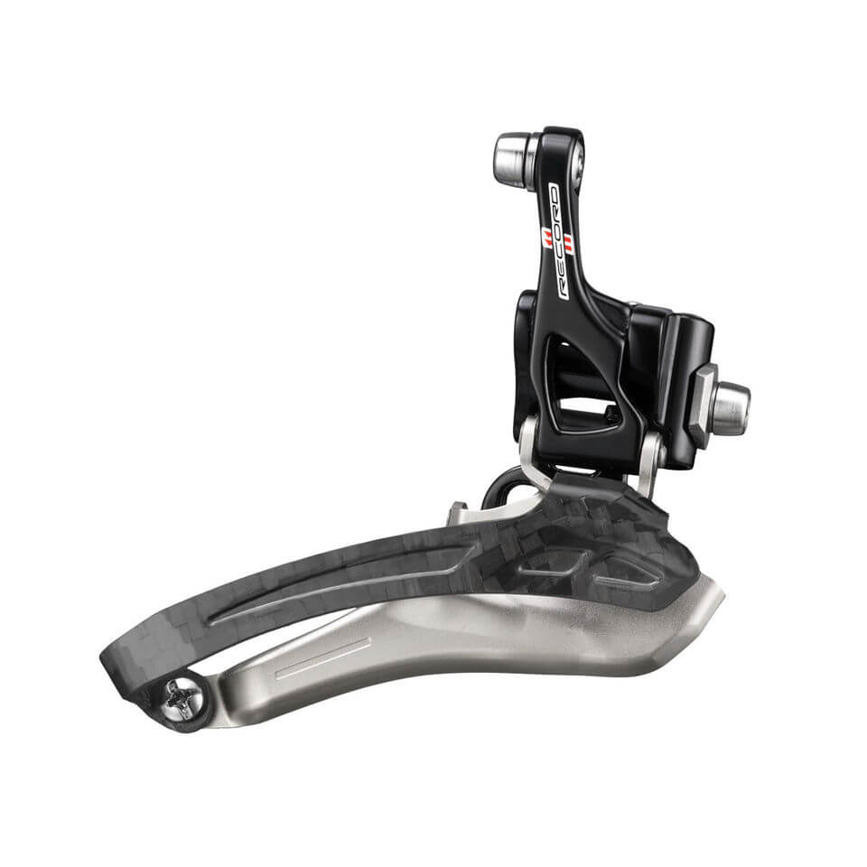 Campagnolo Record 11 Speed Front Derailleur - Black / Braze On / 11 Speed