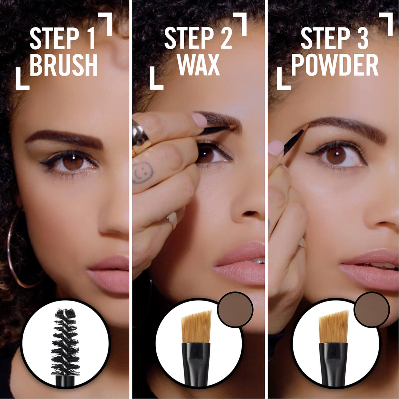 Thumbnail - Rimmel Brow This Way Eyebrow Kit (Various Shade) - Medium Brown