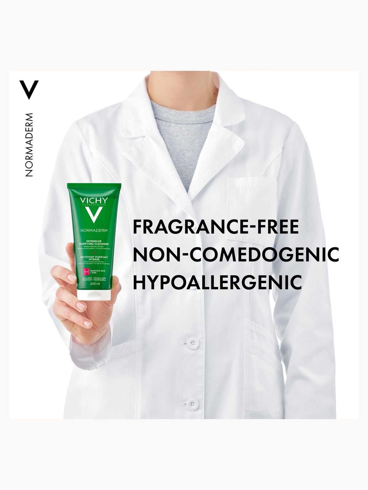 VICHY Normaderm Deep Cleansing Purifying Gel 200ml 4