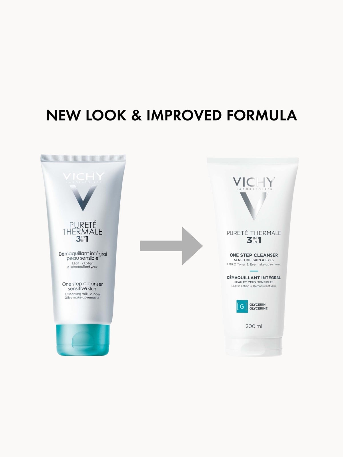 VICHY Pureté Thermale 3-in-1 One Step Cleanser 200ml 3