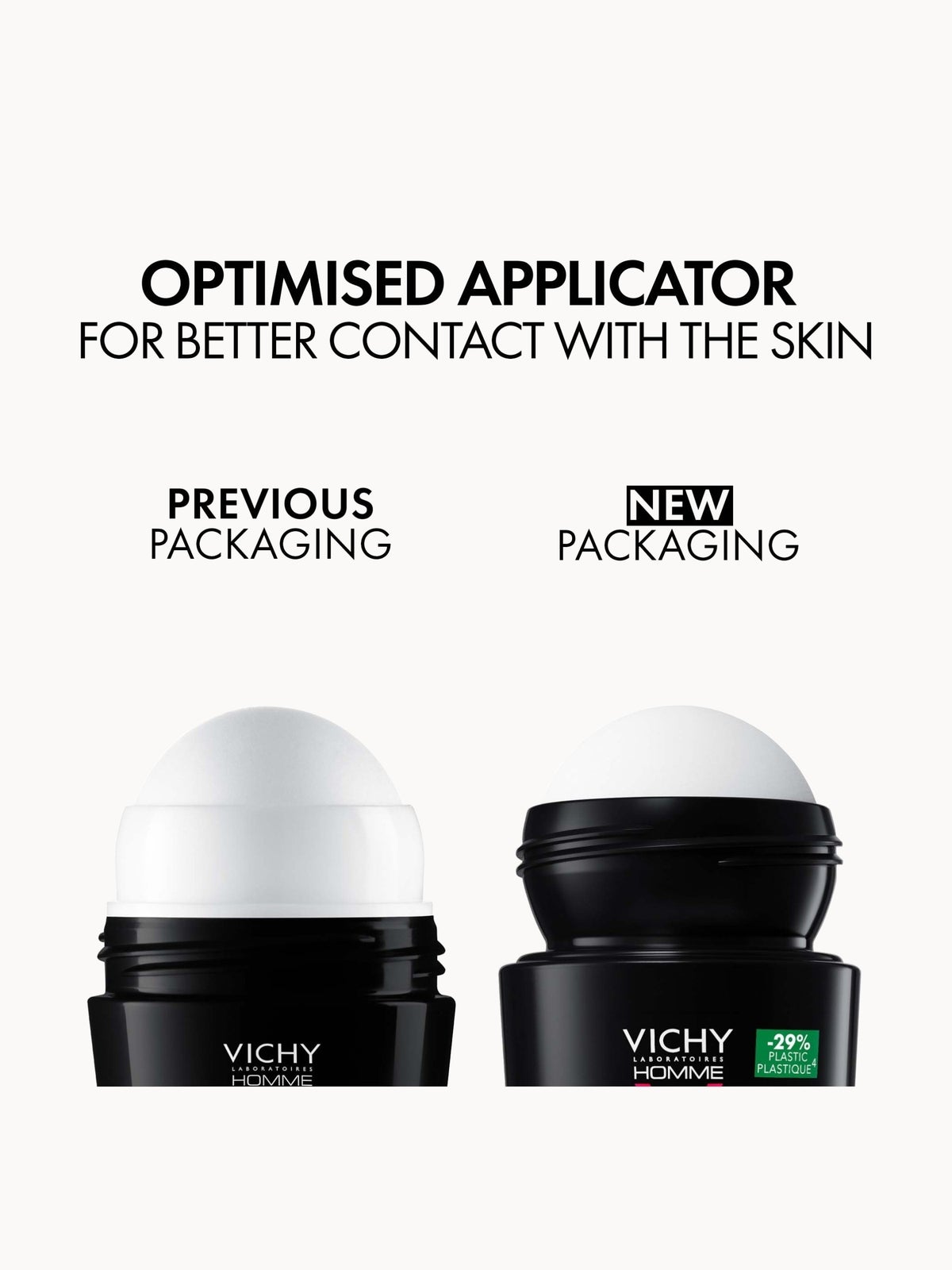 VICHY Homme Men's Deodorant Extreme-Control Anti-Perspirant Roll-On Sensitive Skin 50ml 2