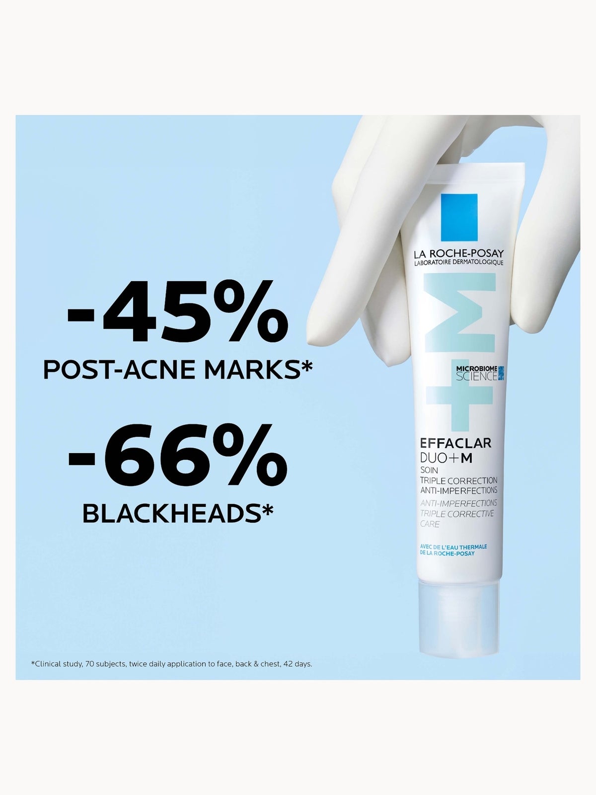 La Roche-Posay Effaclar Duo+M Anti-Blemish Corrective Gel Moisturiser for Oily, Blemish-Prone Skin 40ml 4