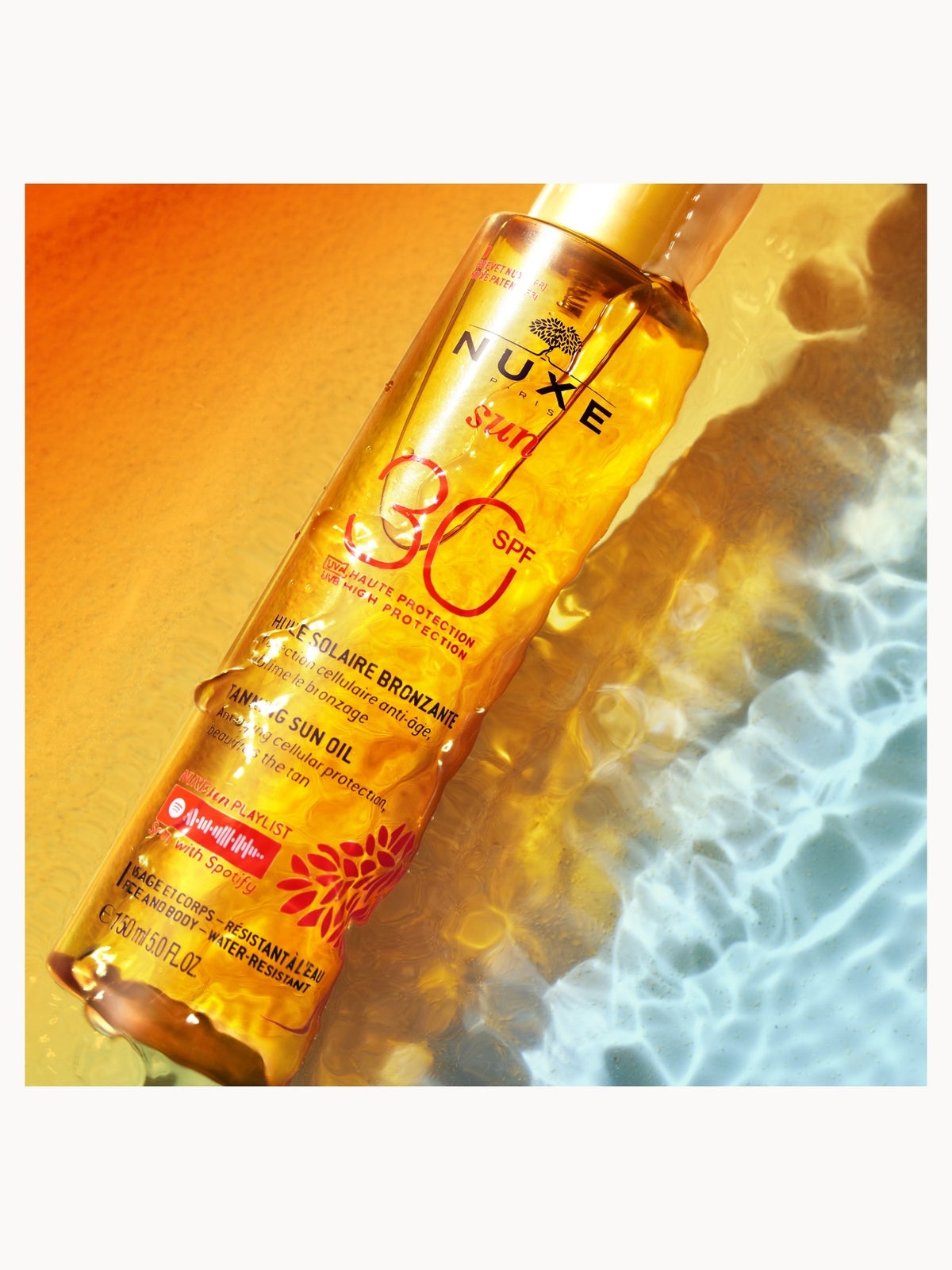 NUXE Face and Body Sun Tanning Oil SPF 30 150ml 4