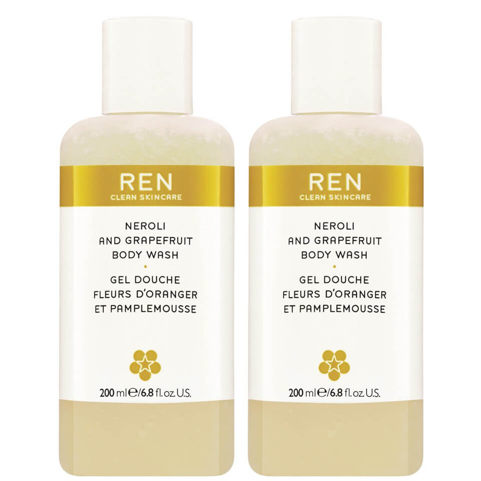 

REN Neroli and Grapefruit Body Wash Duo (400ml)