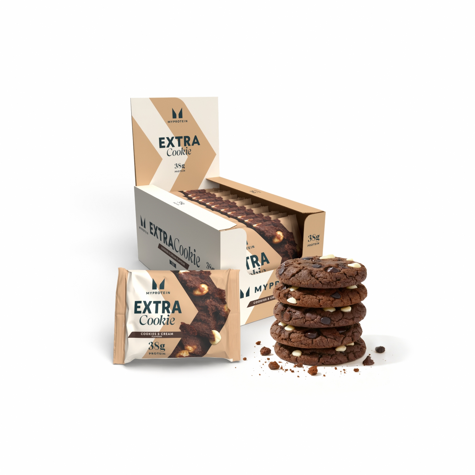 Image of Cookie Extra Proteico - 12 x 75g - Biscotti e crema
