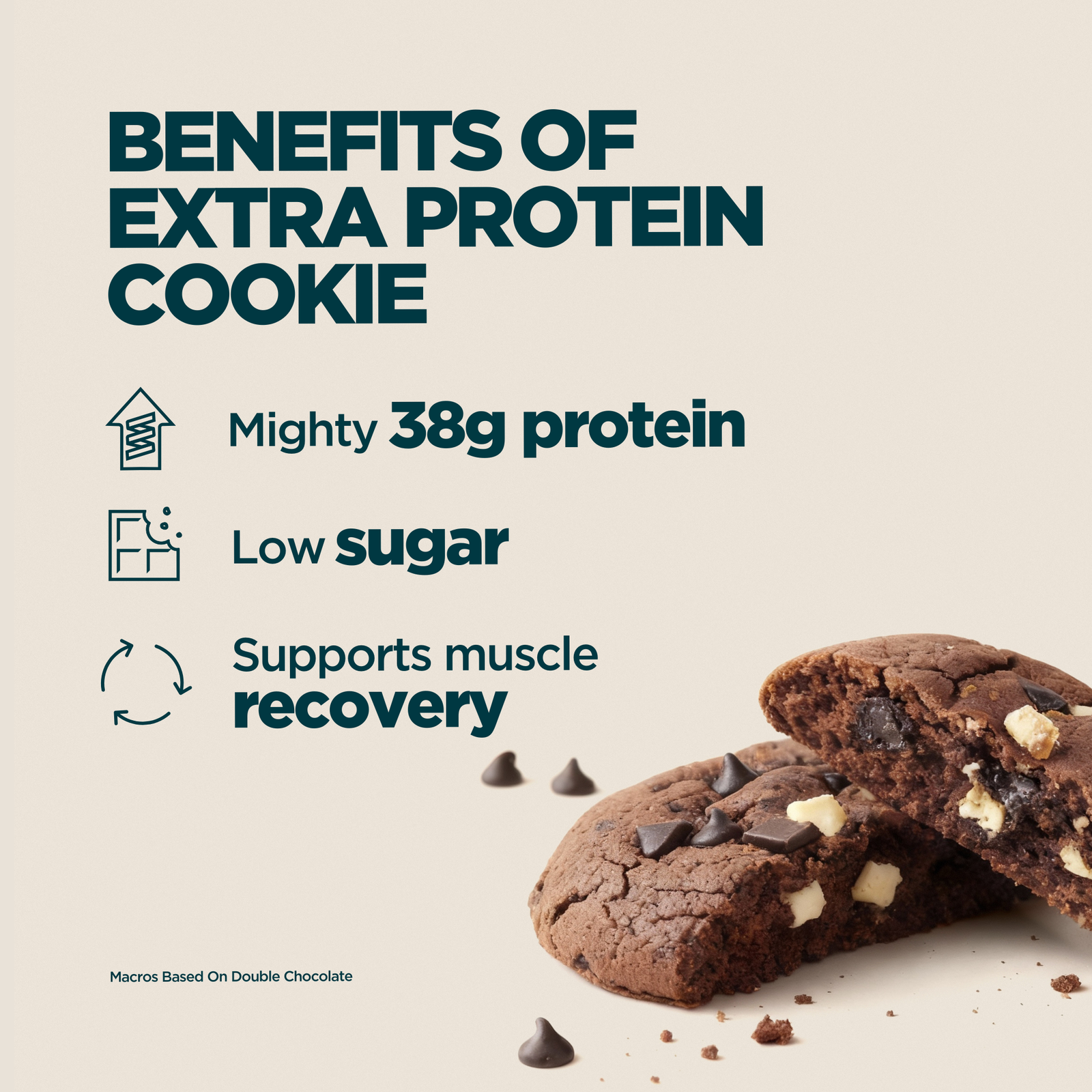 Myprotein Extra Protein Cookie - 12 x 75g - Cookies and Cream