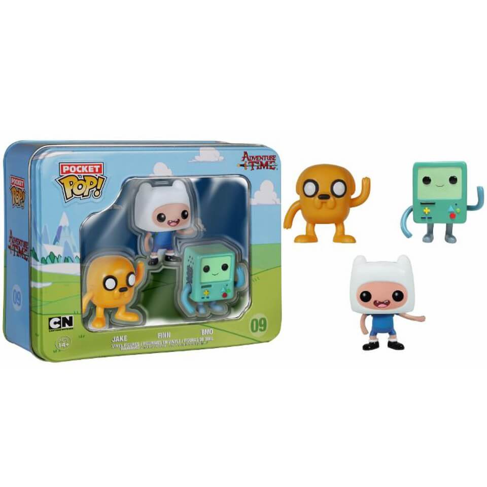 Adventure Time Pocket Mini Funko Pop! Vinyl 3 Pack Tin