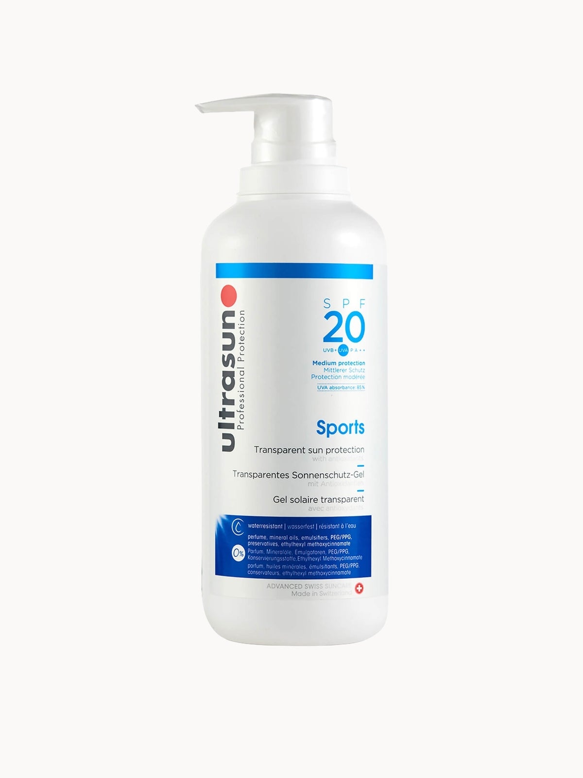 Ultrasun 20 SPF Sports Gel (400ml)