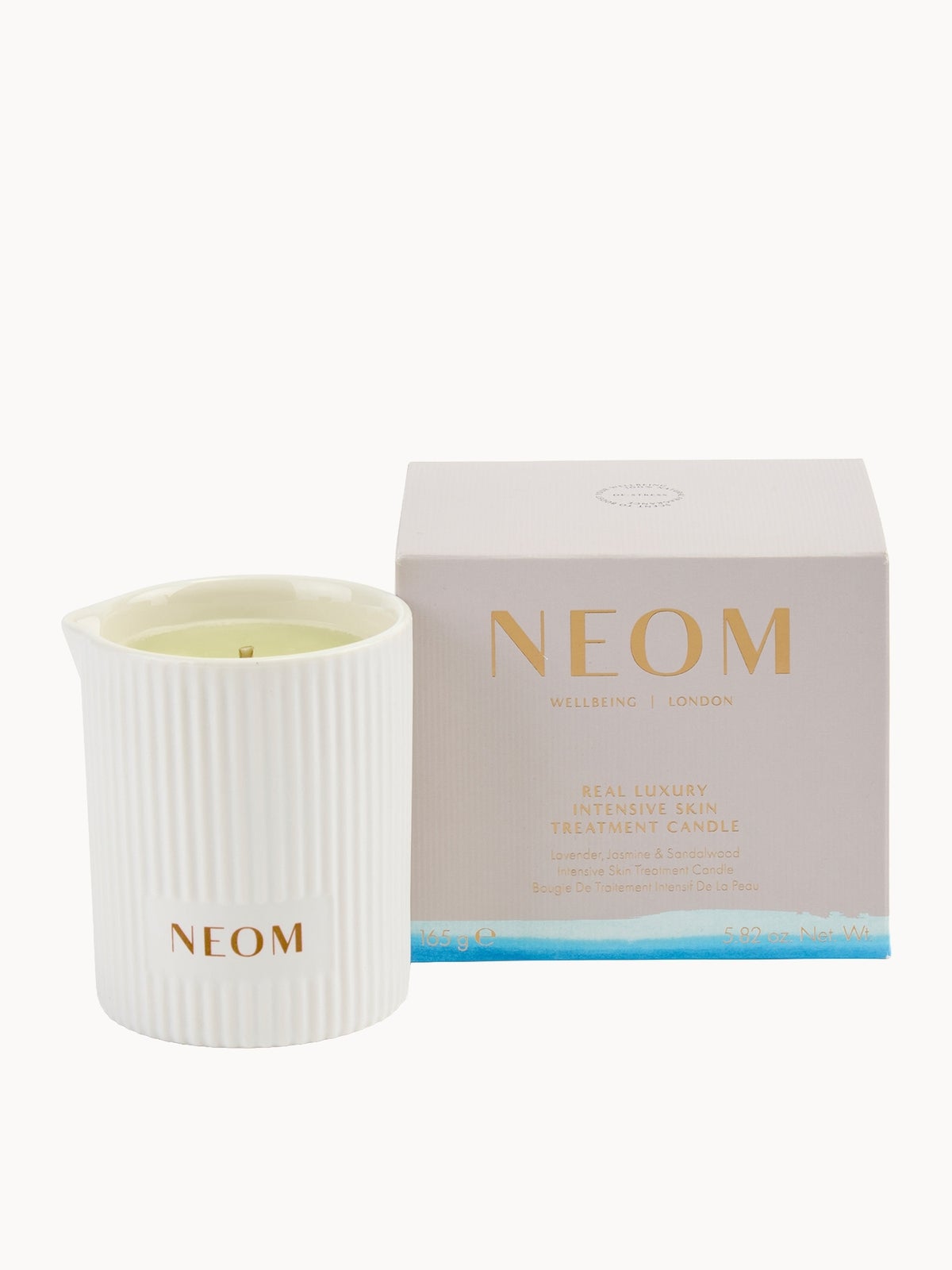 NEOM Wellbeing Real Luxury De-Stress Intensive Skin Treatment Candle