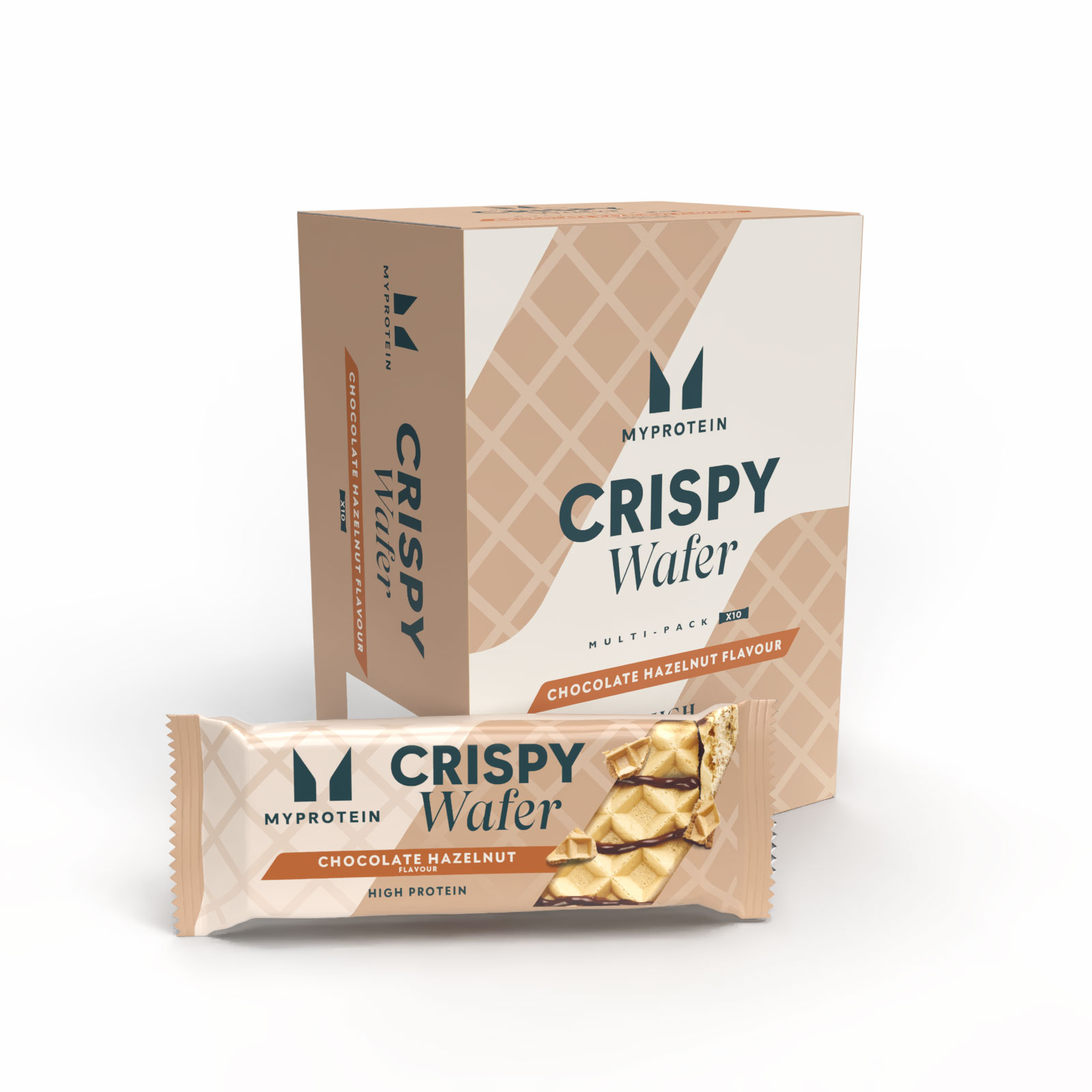 Myprotein UK MyProtein Crispy Protein Wafer - 10Bars - Chocolate Hazelnut