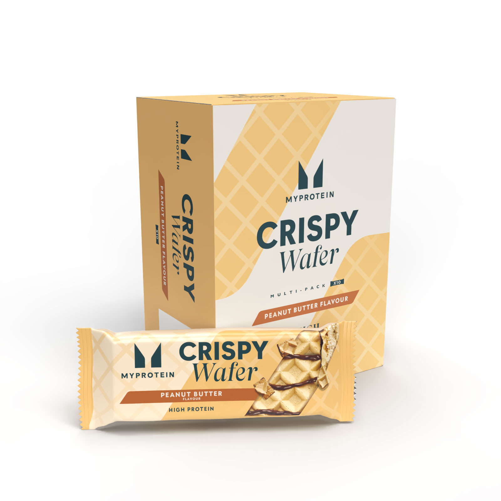 Myprotein UK MyProtein Crispy Protein Wafer - 10Bars - Peanut Butter
