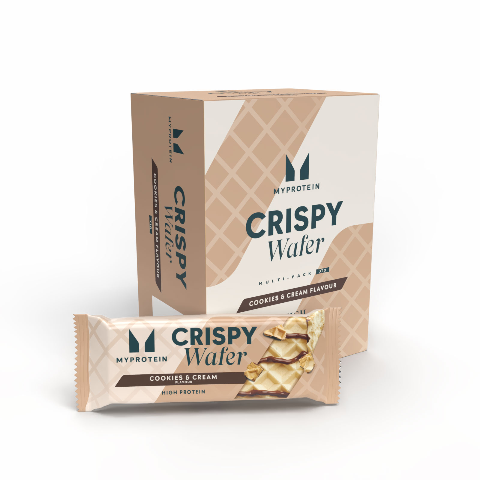 Myprotein UK MyProtein Crispy Protein Wafer - 10Bars - Cookies and Cream