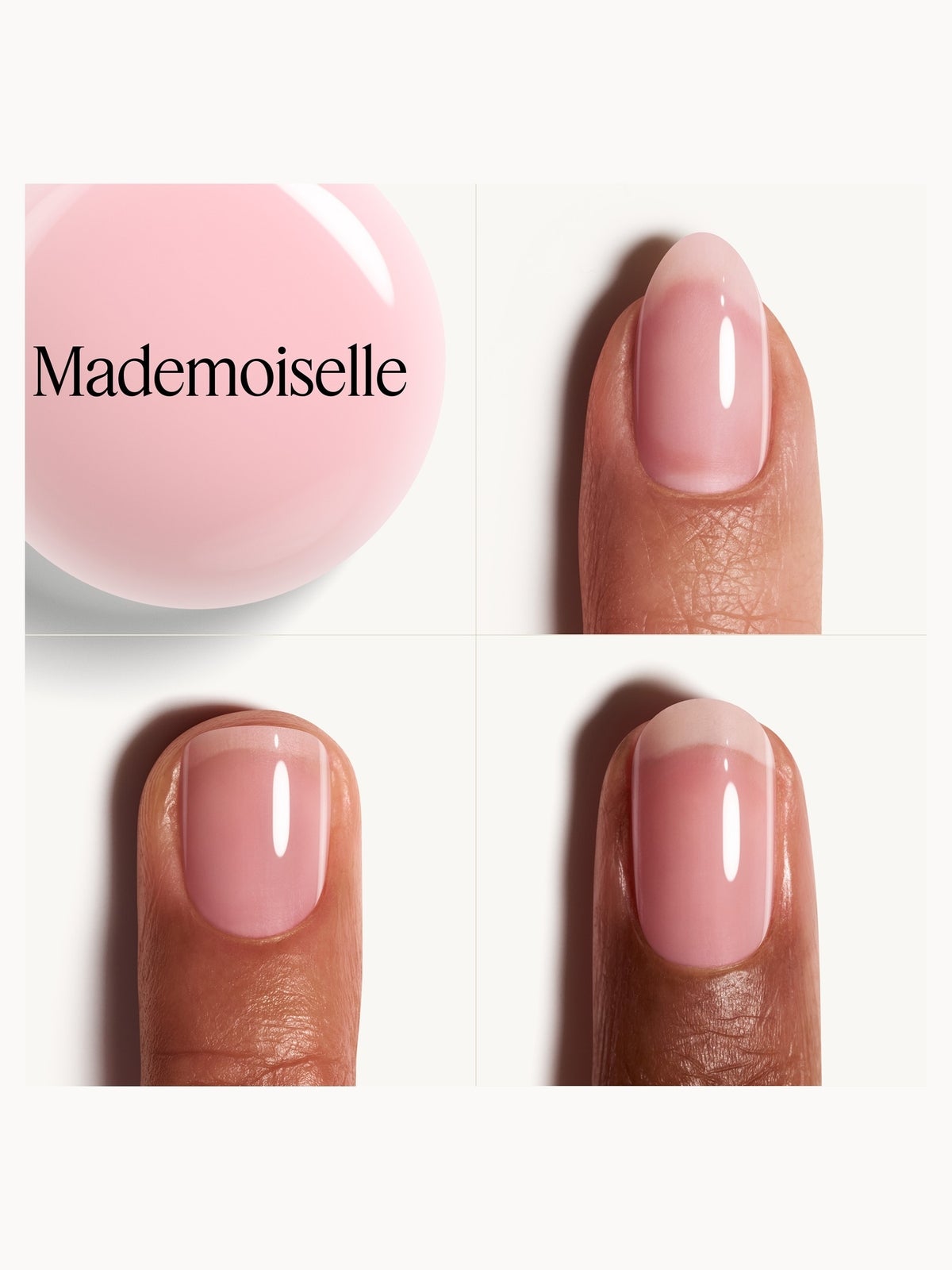 Essie Nail Polish in Shade Mademoiselle - Classic Sheer Pink Nude for a Timeless French Manicure Look, photo 3