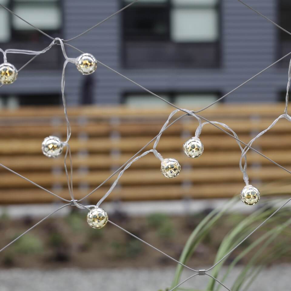 Silver Globe Lights