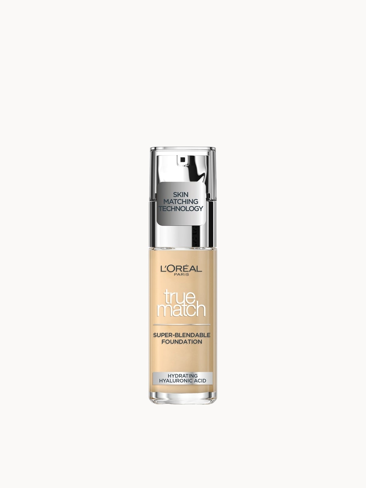 L'Oréal Paris True Match Liquid Foundation with SPF and Hyaluronic Acid 30ml (Various Shades) - 1W Golden Ivory