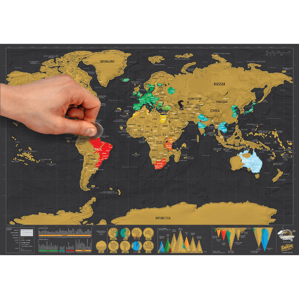 Luckies Scratch Map Poster-Multi Multi
