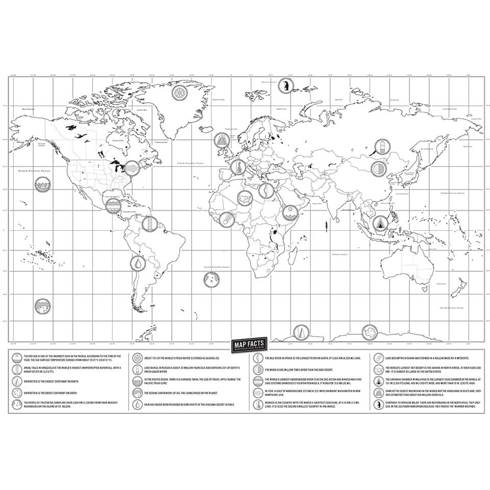 SMALL DELUXE SCRATCH MAP SMALL DELUXE SCRATCH MAP