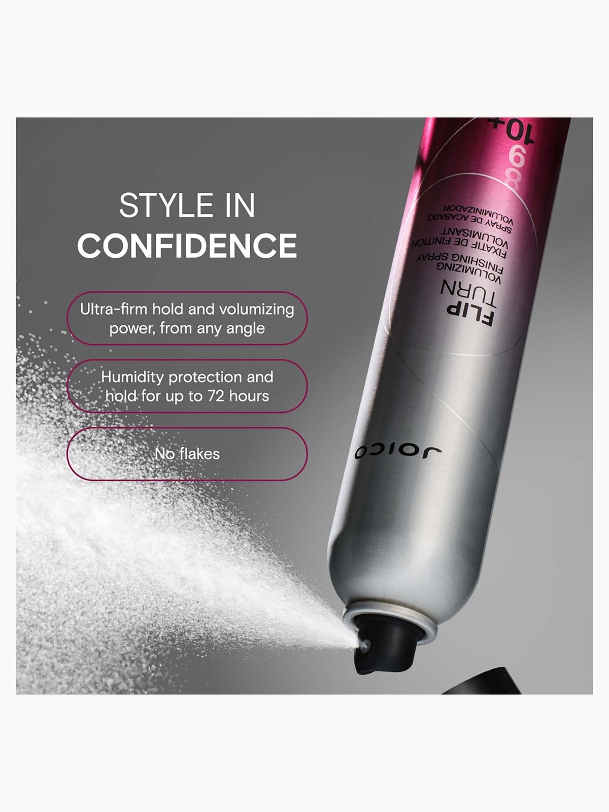 Joico Flip Turn Volumising Finishing Spray (300ml) 2