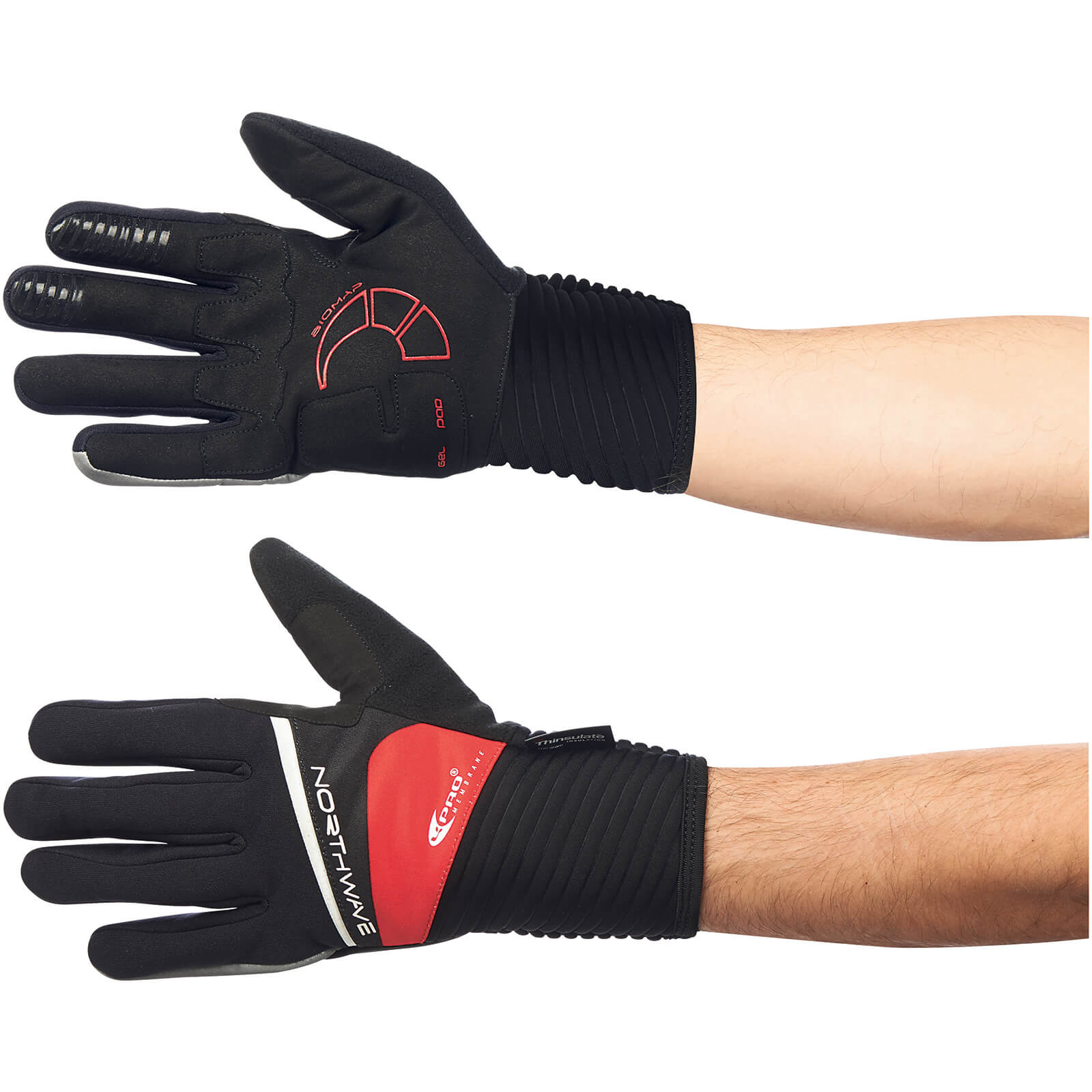 gearonic cycling shockproof foam padded sports full finger short gloves
