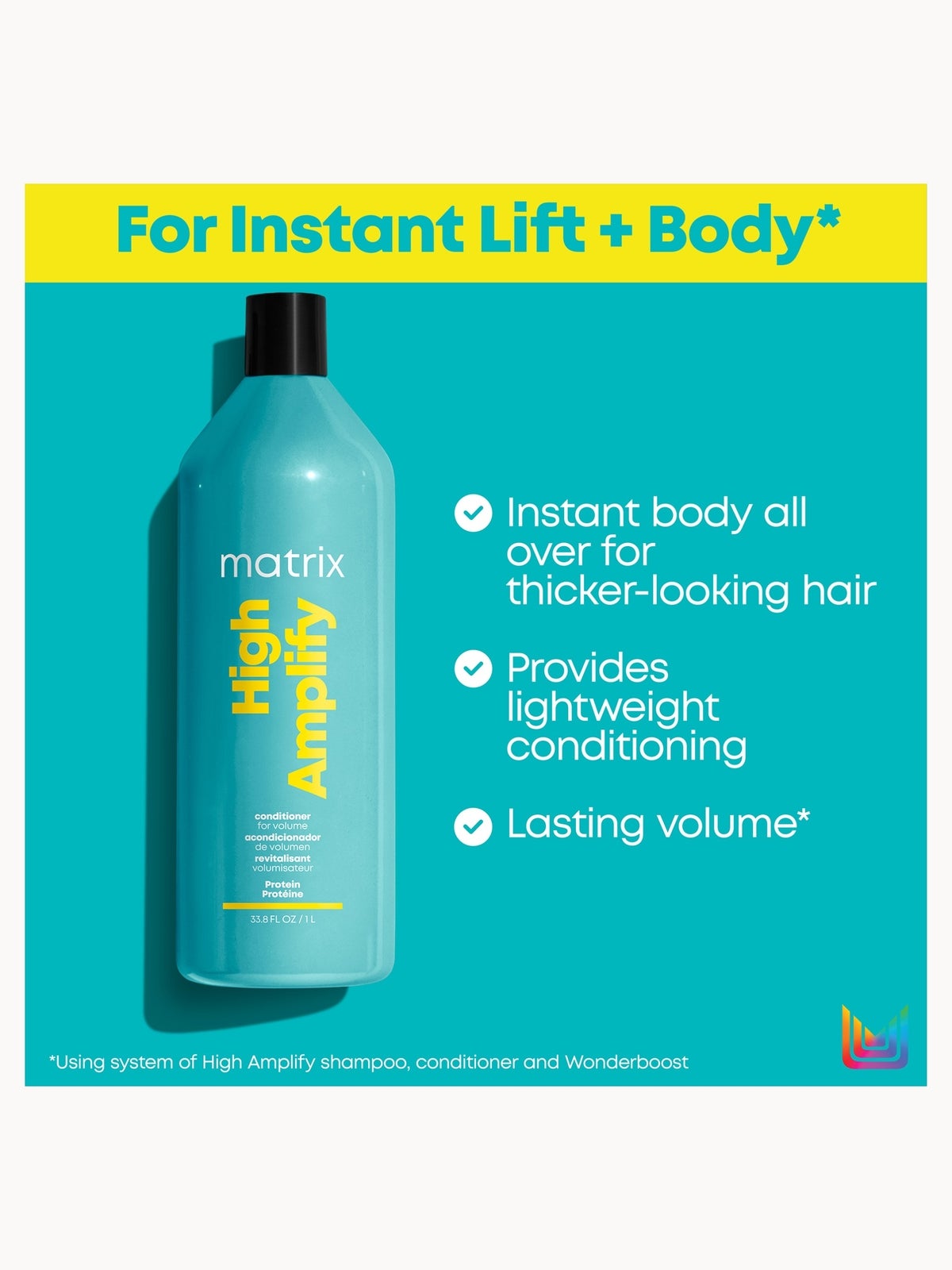 Matrix Total Results Volumising High Amplify Conditioner for Fine and Flat Hair 1000ml, photo 4