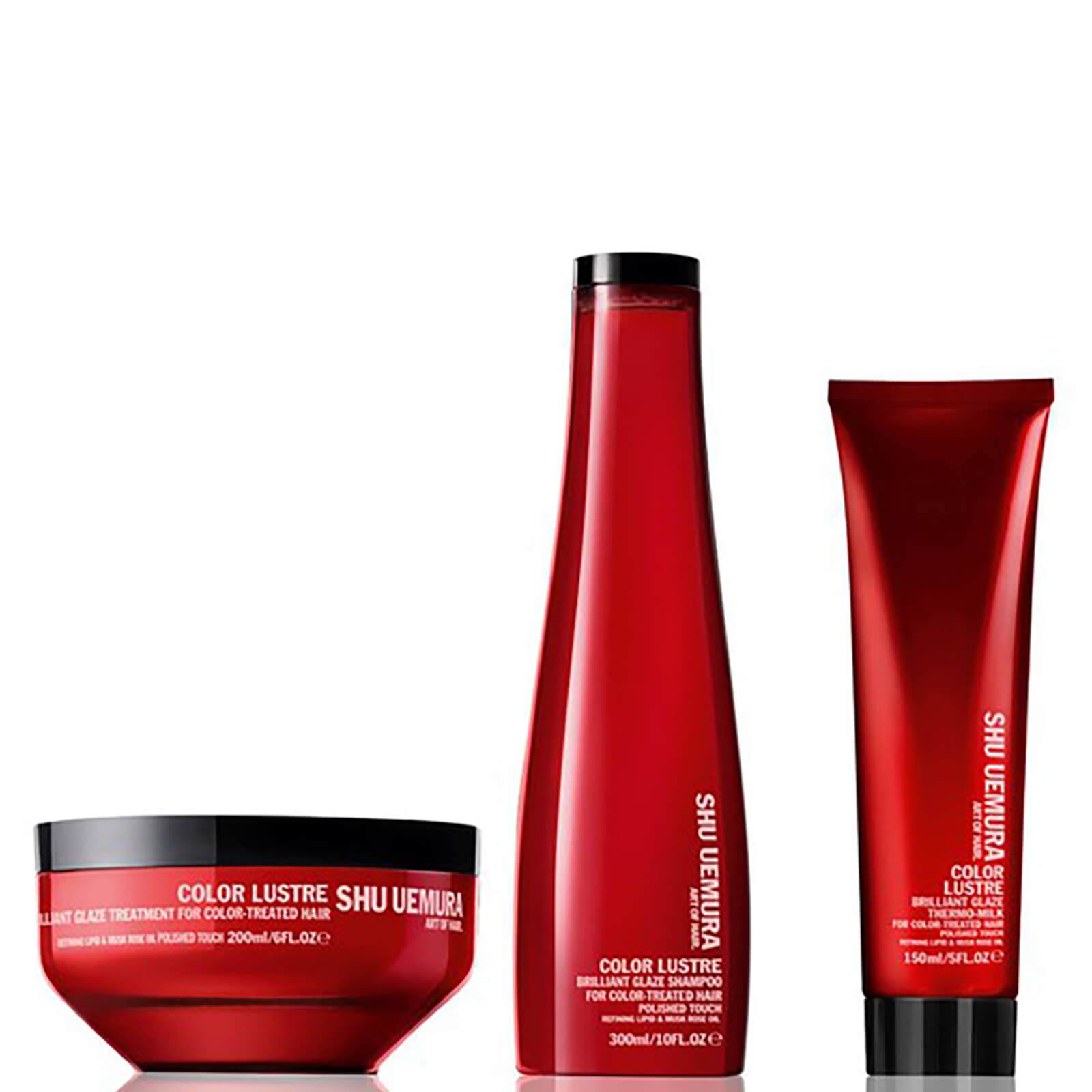 

Шампунь (300 мл), маска (200 мл) и термо-молочко (150 мл) Shu Uemura Art of Hair Color Lustre Color Lustre Sulfate Free