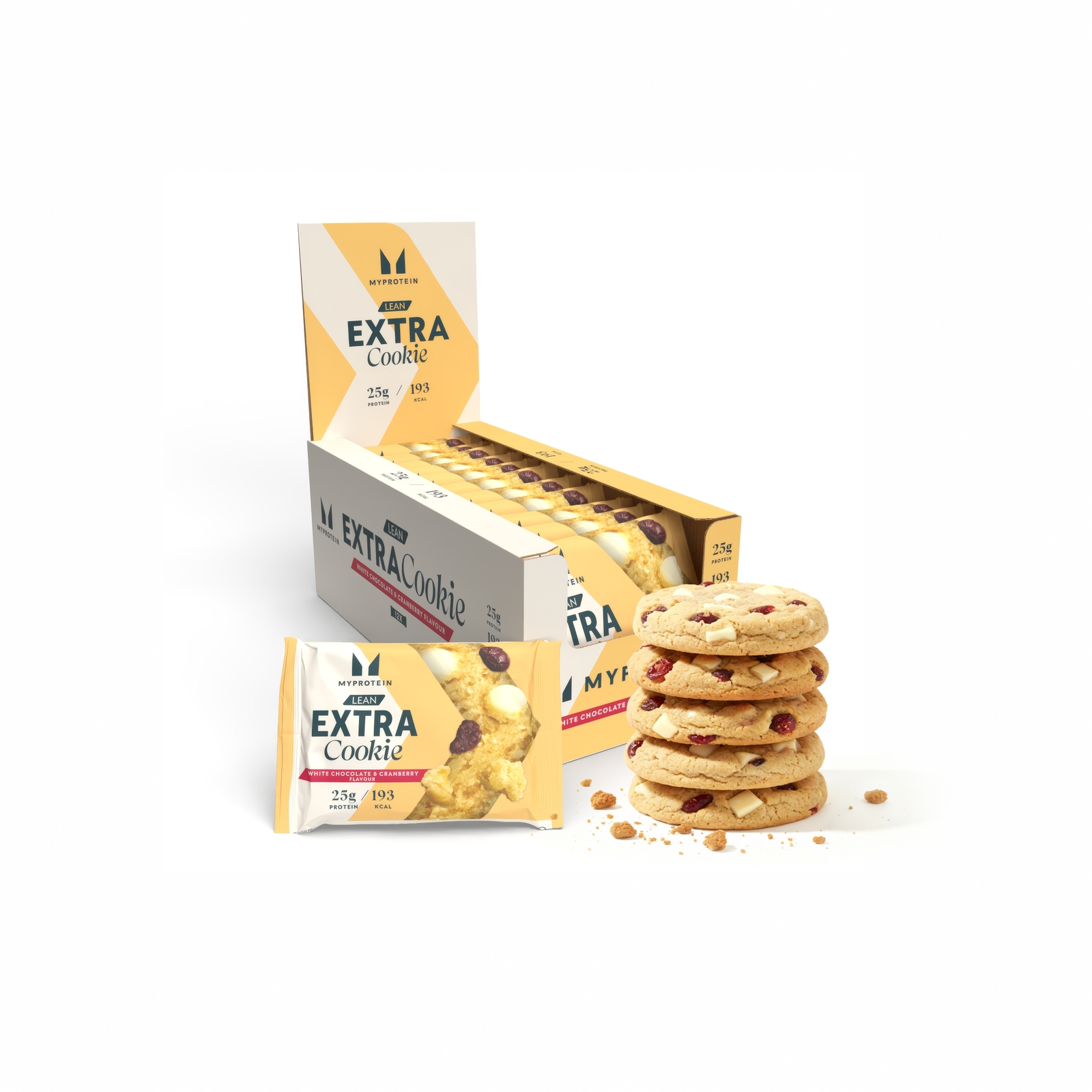 5055936830349 - Lean Cookie - Cranberry & Weisse Schokolade