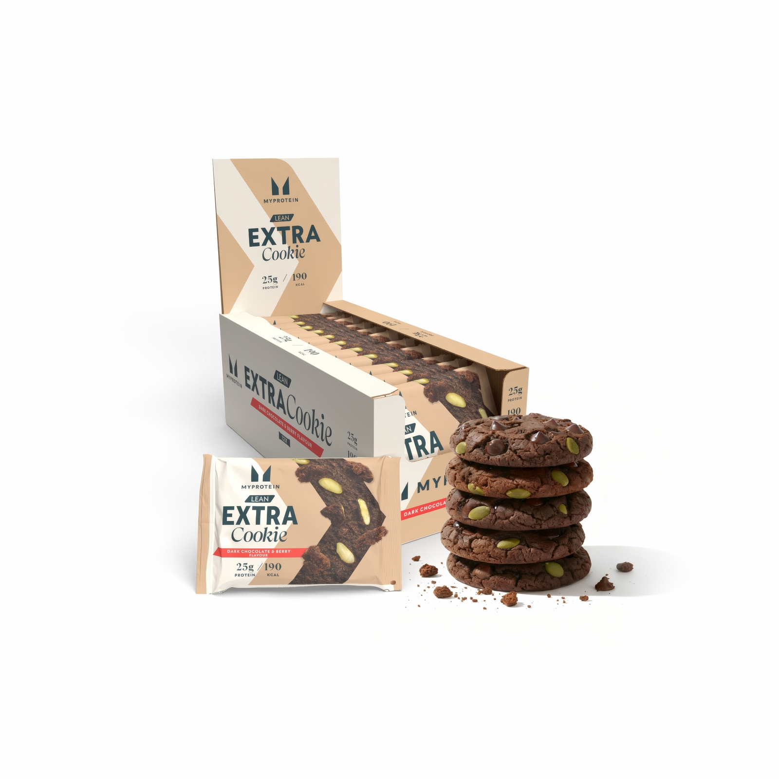 Myprotein UK MyProtein Extra Lean Protein Cookie  - Dark Chocolate and Berry
