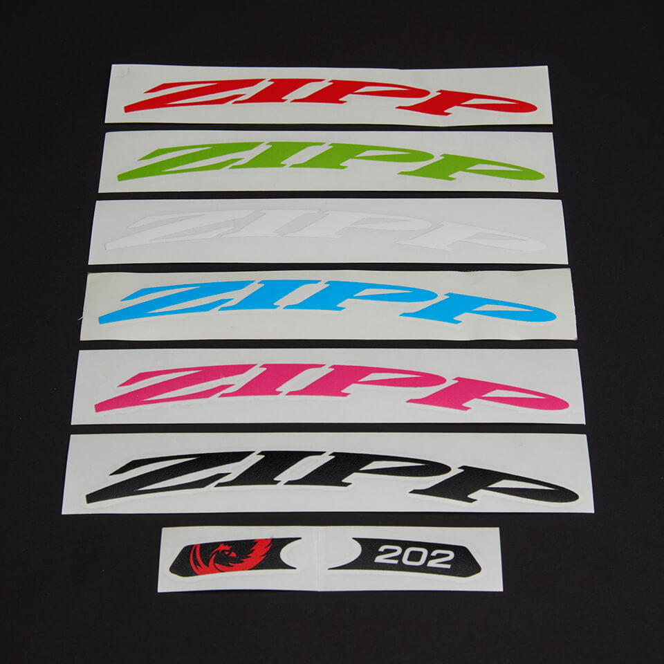 Zipp 202 Colour Wheel Decal Set - Matte Black